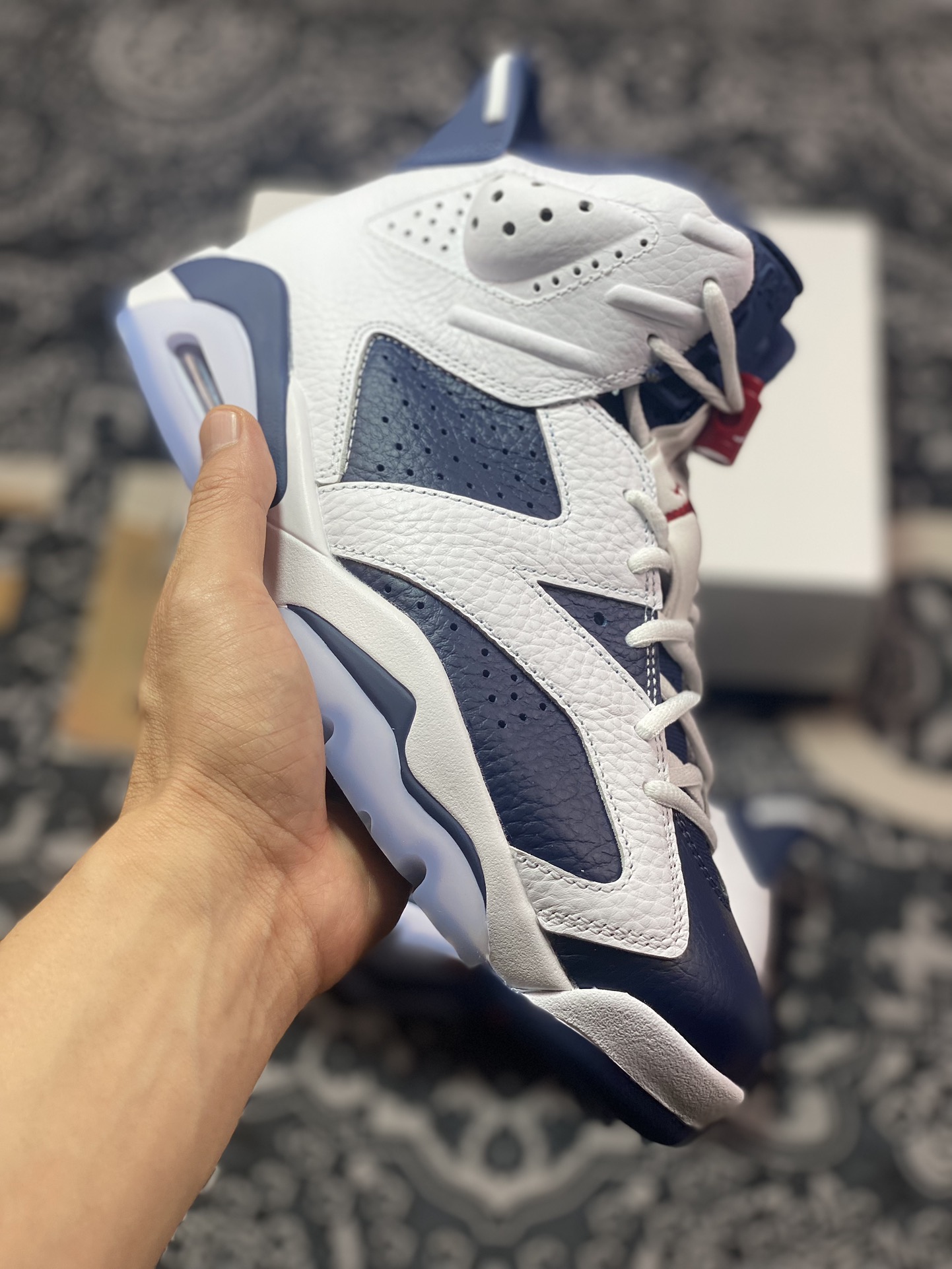 450 优选 原装级别Air Jordan AJ6 “Olympic” 白蓝2024版 CT8529-164