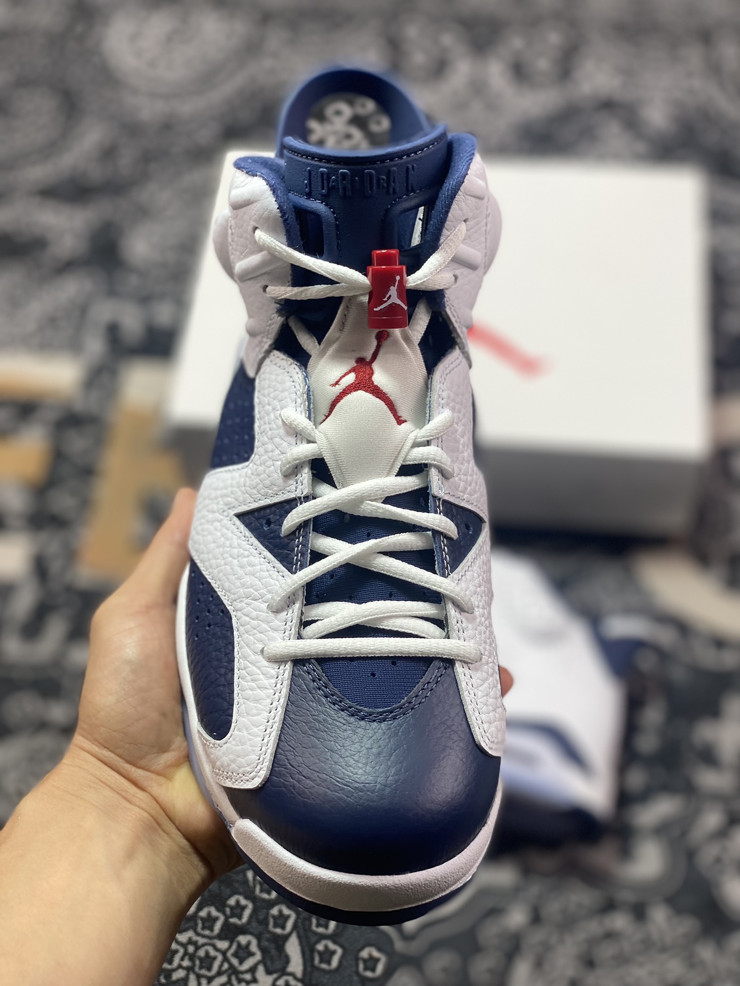 450 优选 原装级别Air Jordan AJ6 "Olympic" 白蓝2024版 CT8529-164