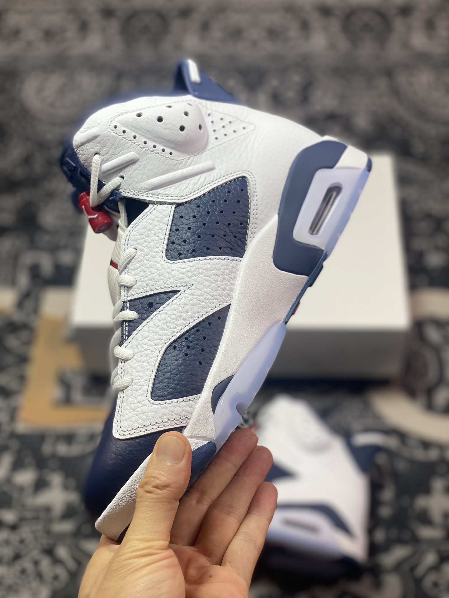 450 优选 原装级别Air Jordan AJ6 "Olympic" 白蓝2024版 CT8529-164