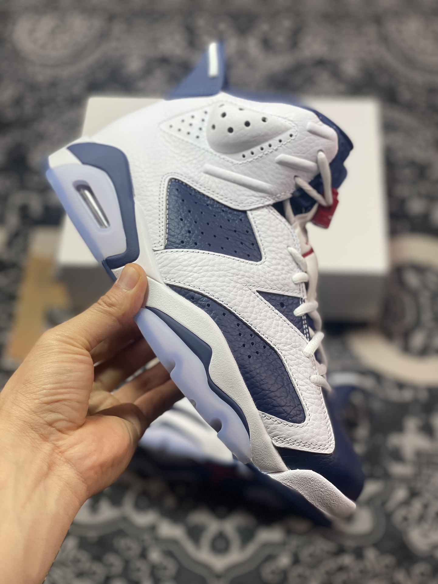 450 优选 原装级别Air Jordan AJ6 "Olympic" 白蓝2024版 CT8529-164