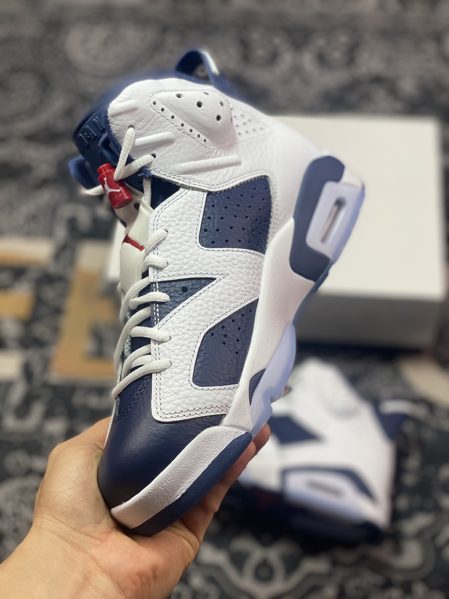 450 优选 原装级别Air Jordan AJ6 "Olympic" 白蓝2024版 CT8529-164