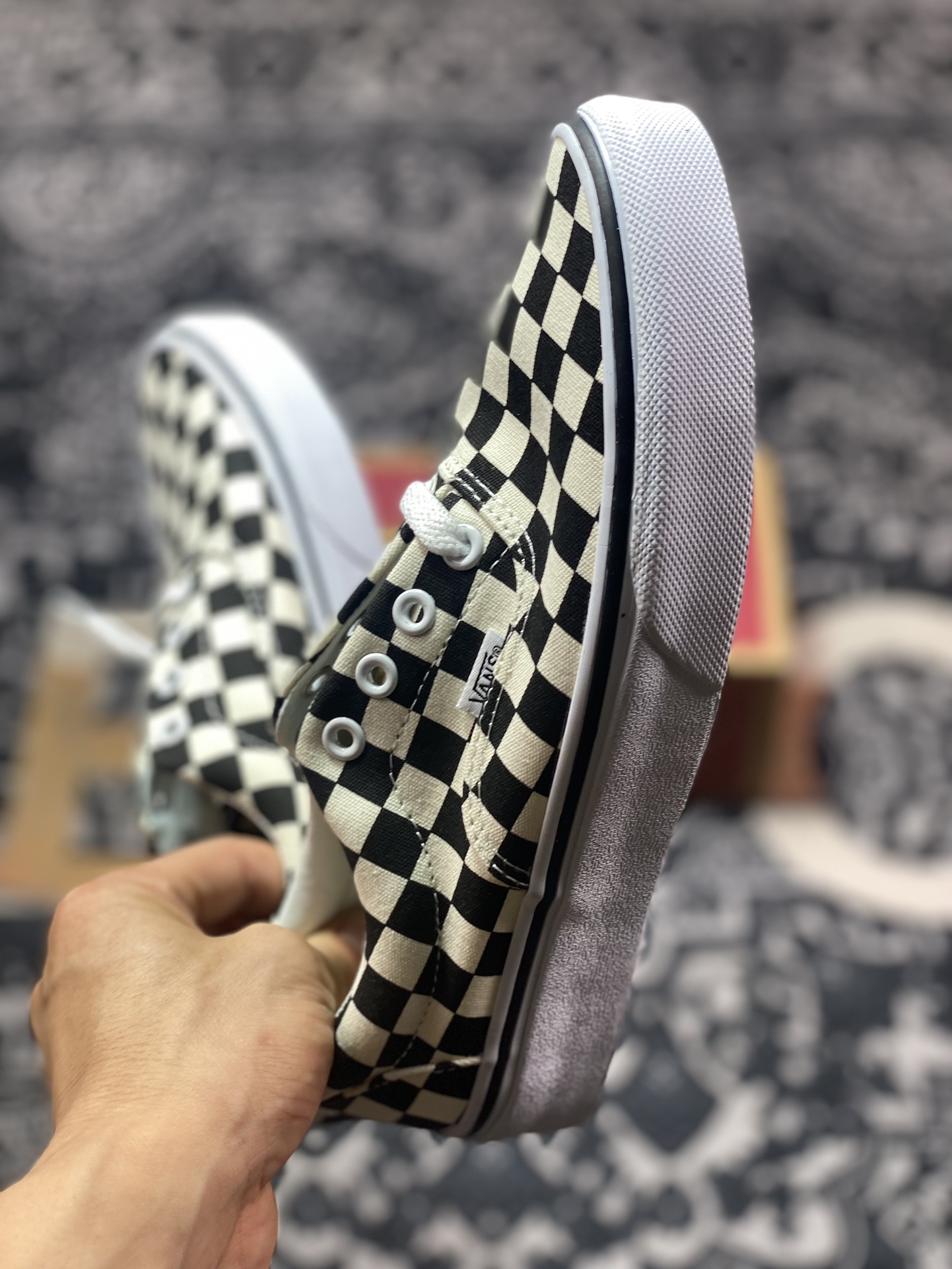 120 真标 Vans Authentic Golden Coast 经典黑白棋盘格 休闲硫化帆布鞋 VN000W4NDI0