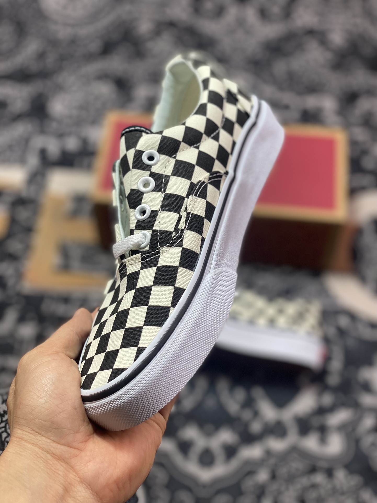 120 真标 Vans Authentic Golden Coast 经典黑白棋盘格 休闲硫化帆布鞋 VN000W4NDI0