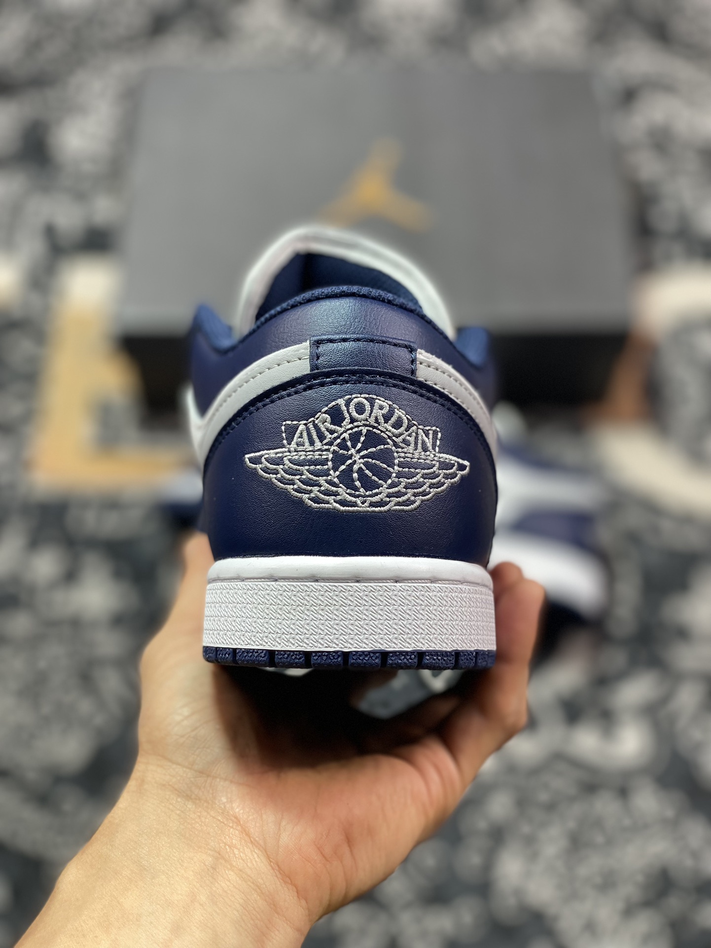 200 原厂级别 Air Jordan 1 Retro Low 白蓝灰 553558-141