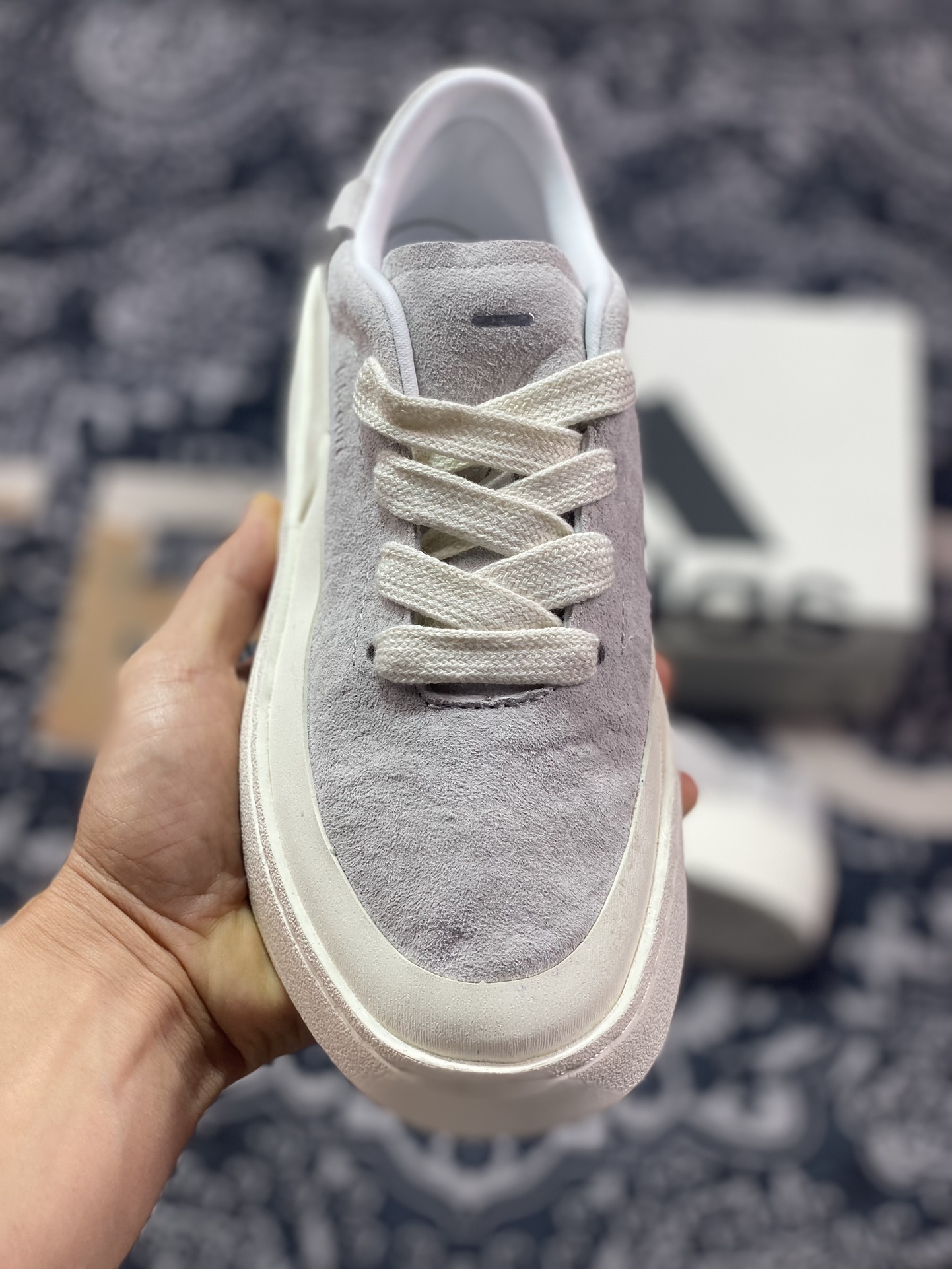 280 阿迪达斯Adidas Labcourt Low Lab球场系列板鞋“麂皮浅灰白”ID6228