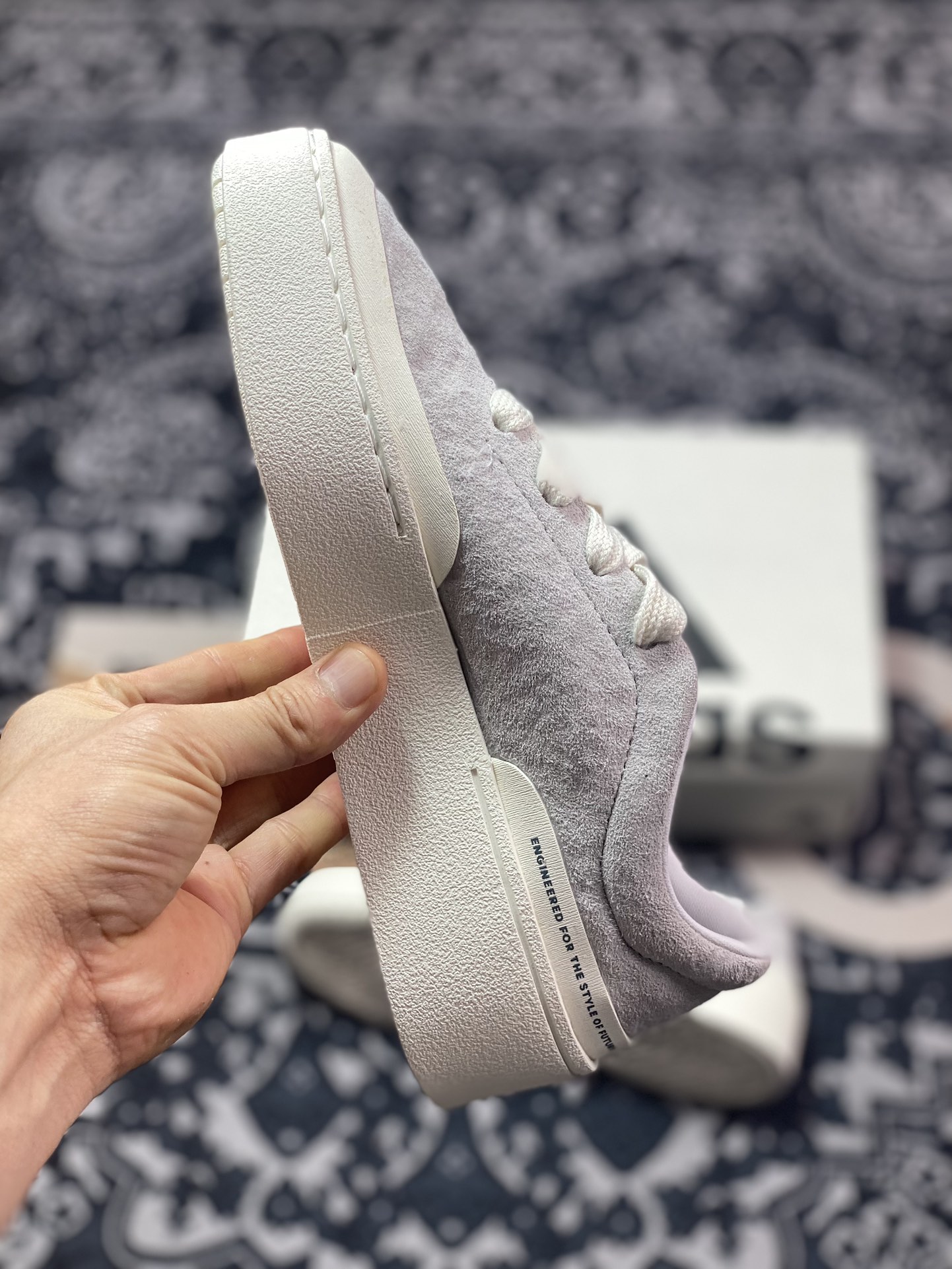 280 阿迪达斯Adidas Labcourt Low Lab球场系列板鞋“麂皮浅灰白”ID6228