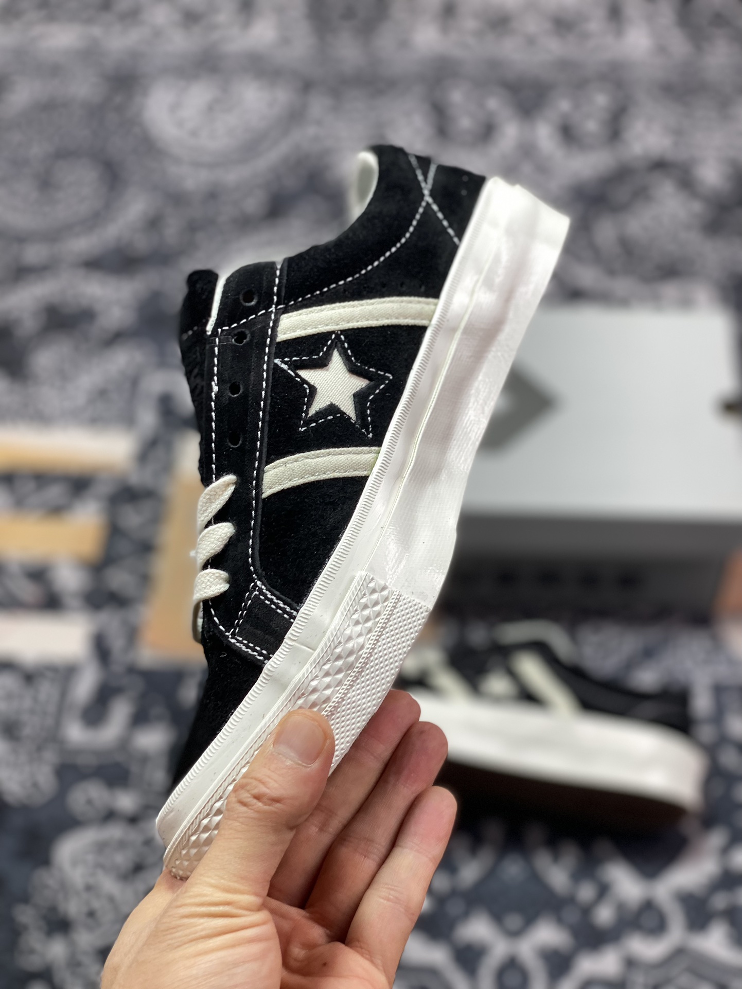 160 真标 Converse One Star Academy Pro 经典黑白一星系列复古休闲板鞋  A06426C