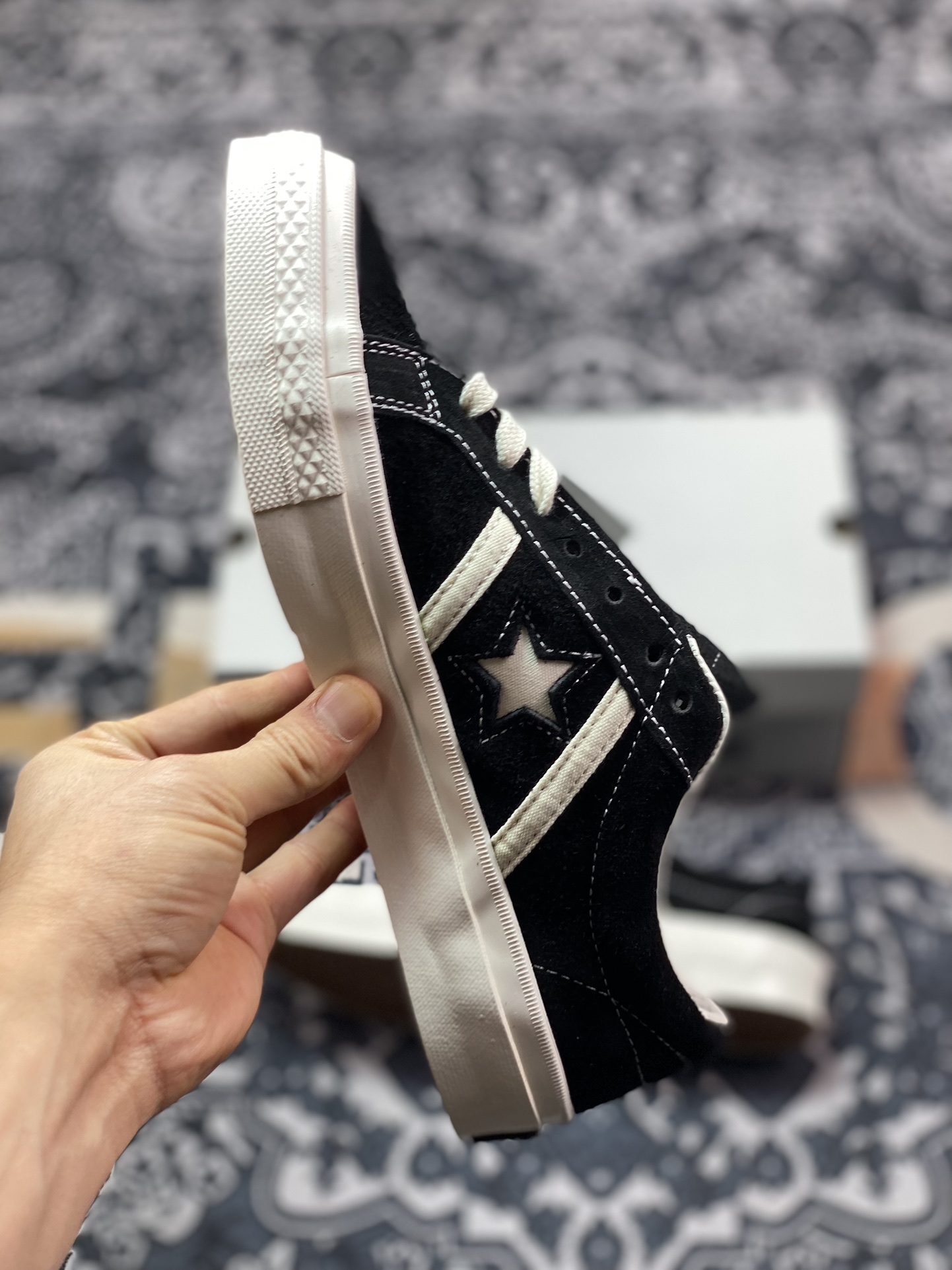 160 真标 Converse One Star Academy Pro 经典黑白一星系列复古休闲板鞋  A06426C