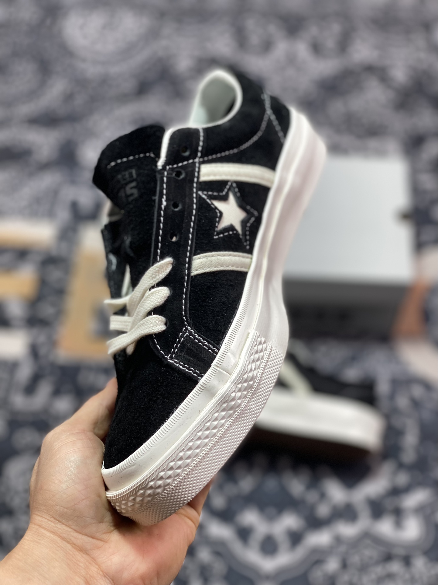 160 真标 Converse One Star Academy Pro 经典黑白一星系列复古休闲板鞋  A06426C