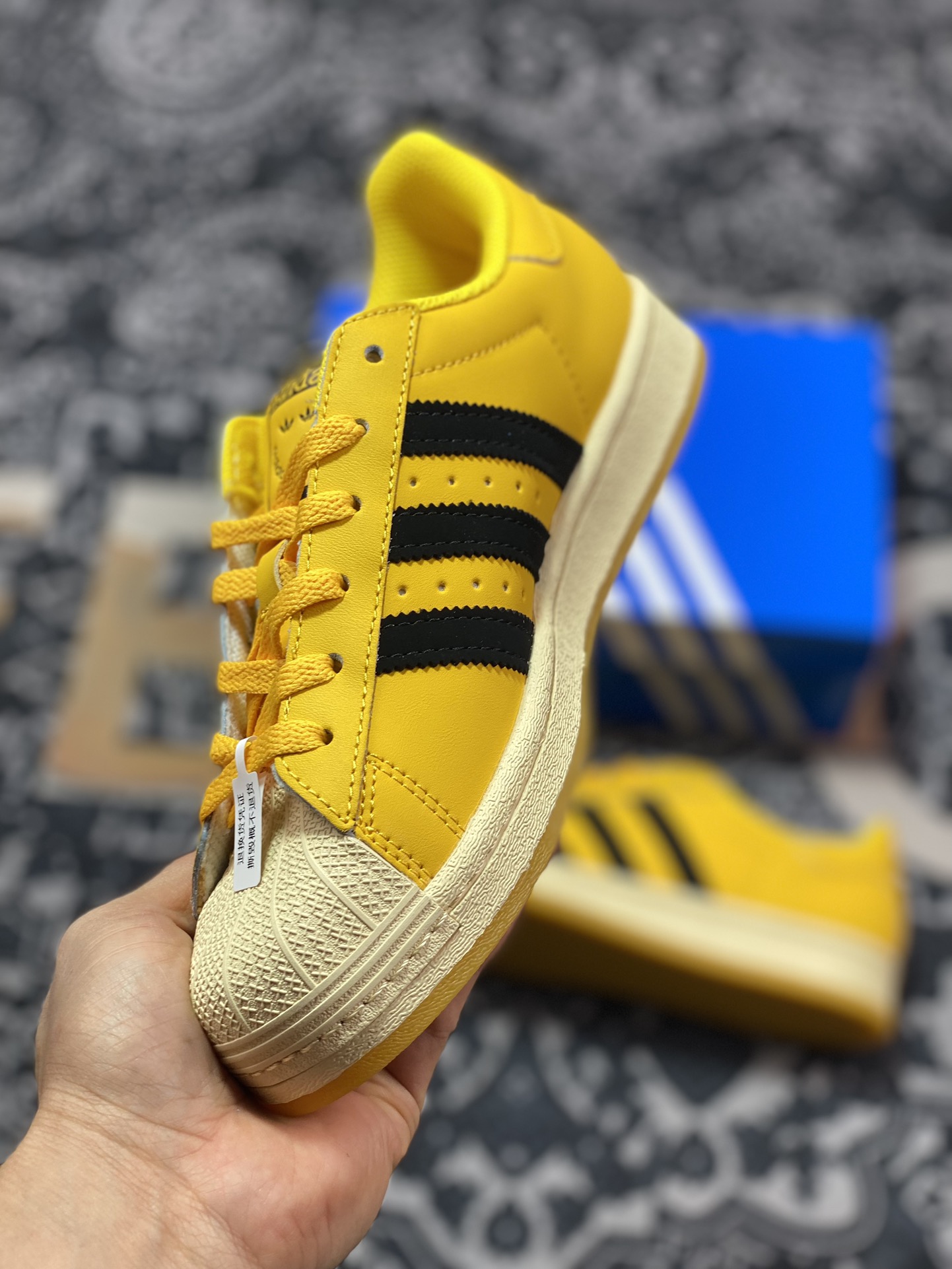 150 Adidas Originals Superstar”Bold Gold”经典板鞋“皮革黄白黑笑脸LOGO”GY2070