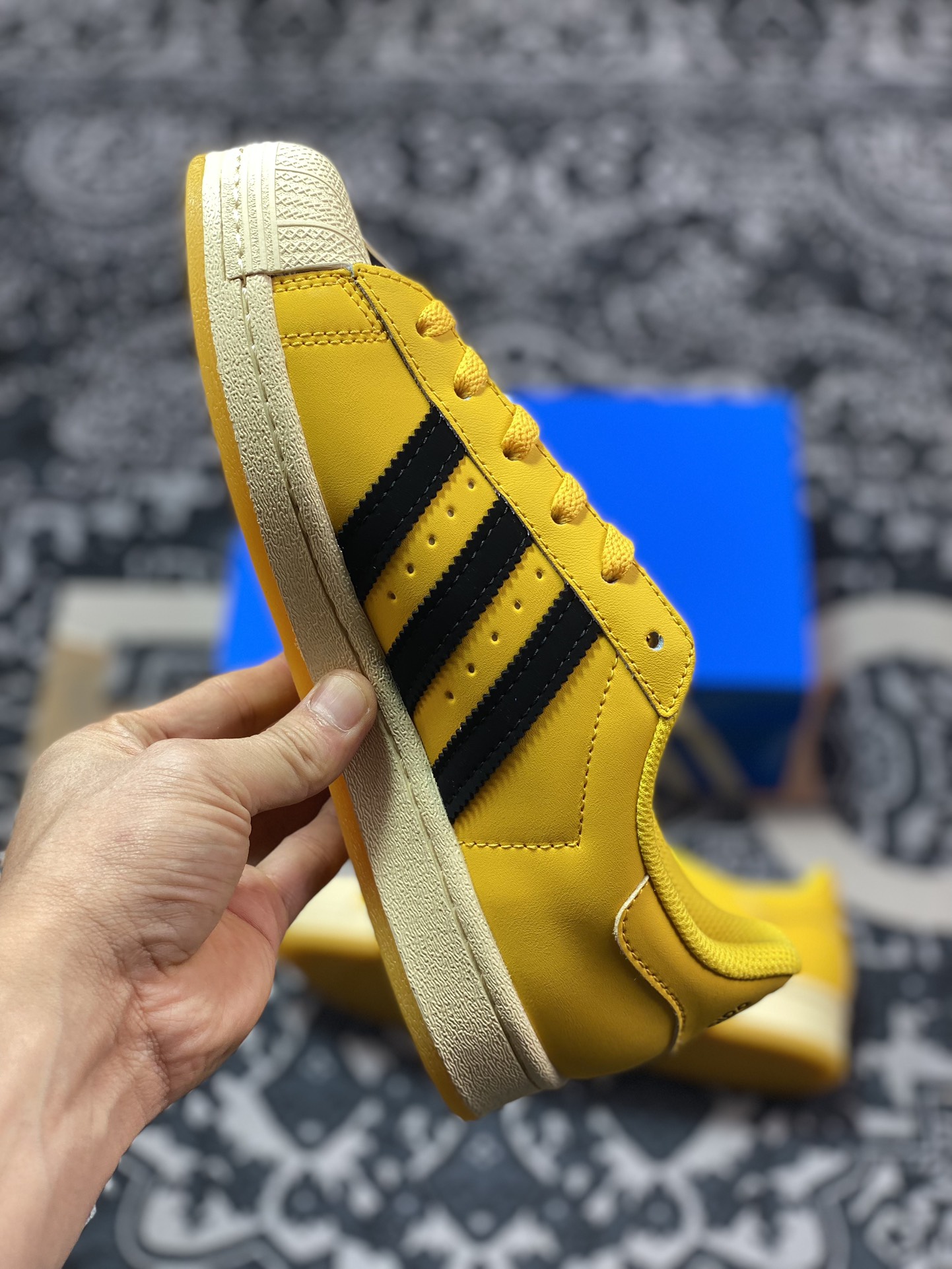 150 Adidas Originals Superstar”Bold Gold”经典板鞋“皮革黄白黑笑脸LOGO”GY2070