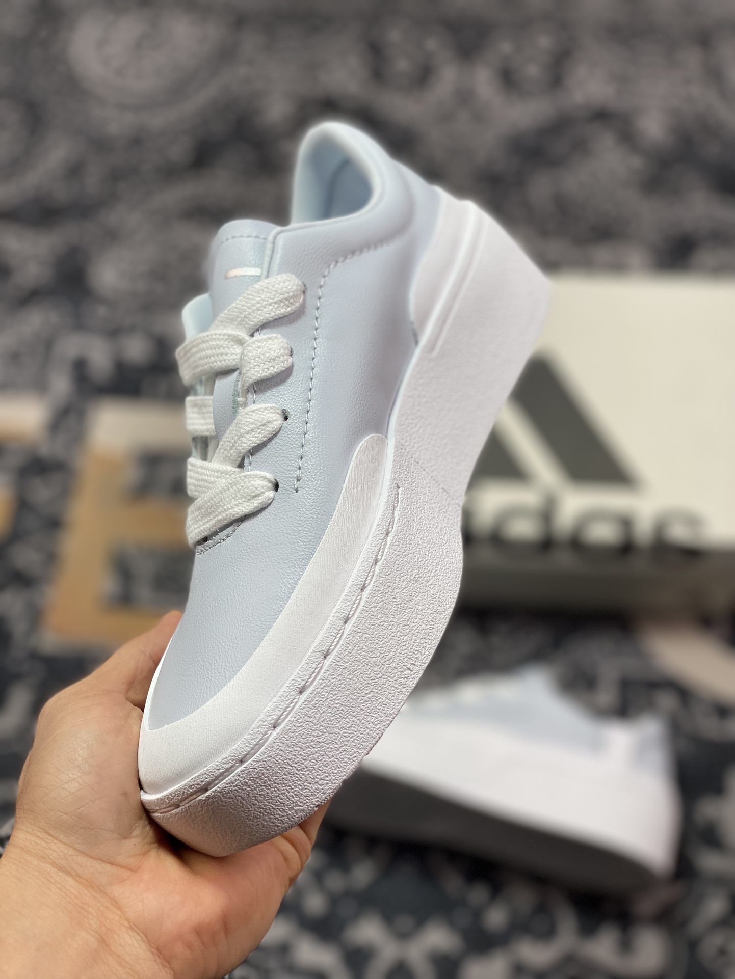 280 阿迪达斯Adidas Labcourt Low Lab球场系列经典板鞋“皮革浅蓝白”IF1710