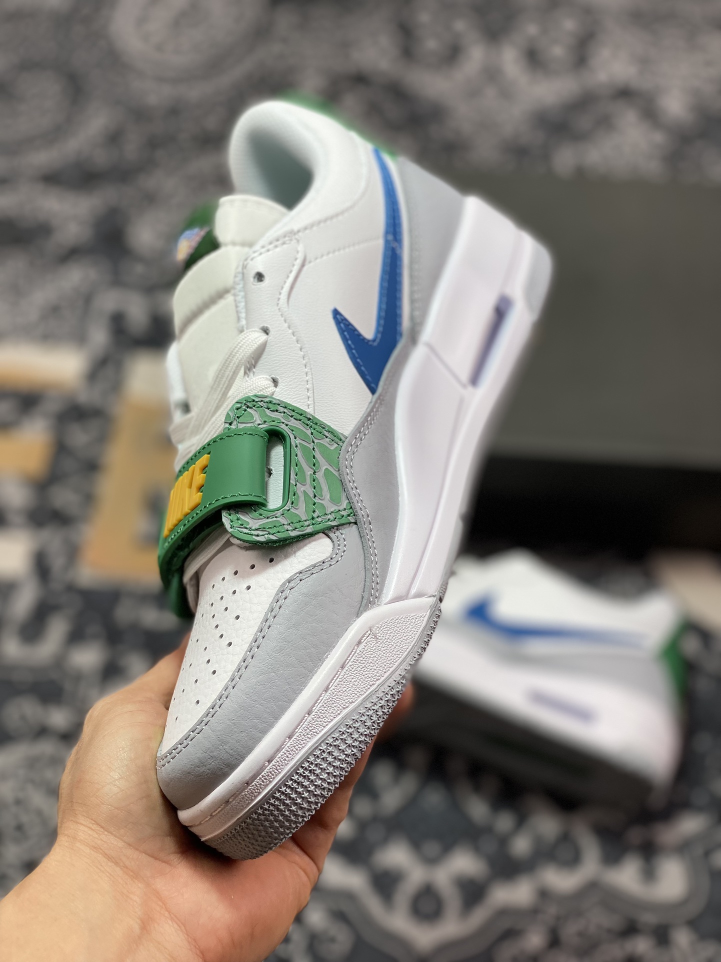 260 Nike Air Jordan Legacy 312 Low GS”Grey Green Blue”乔丹篮球鞋“灰白深绿蓝”CD9054-140