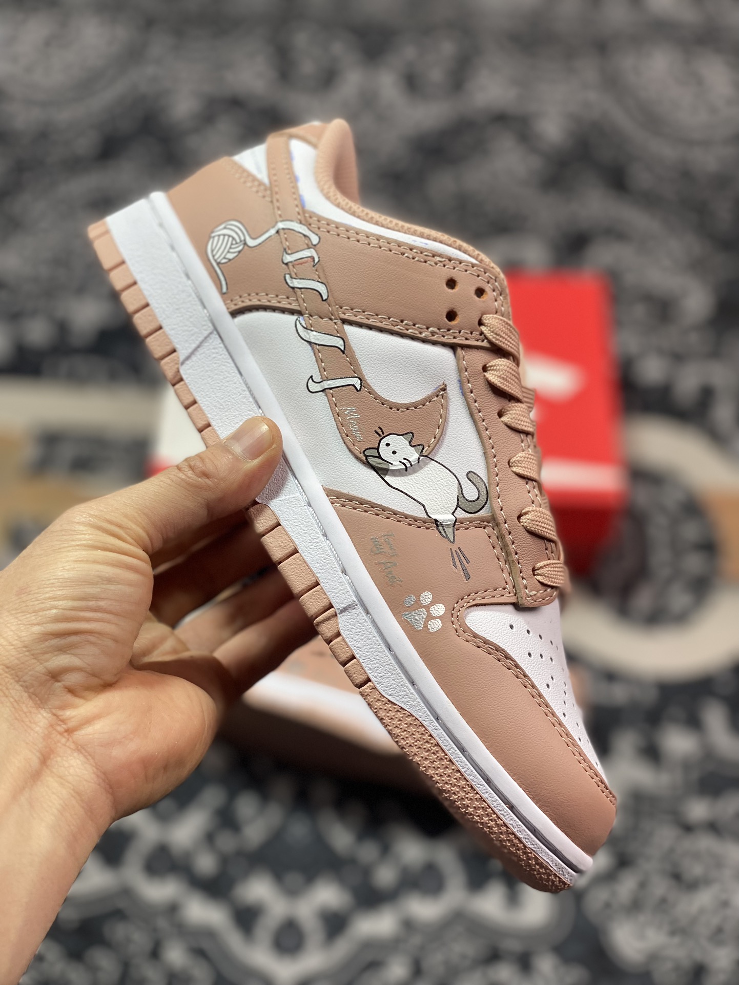 260 耐克Nike SB Dunk Low"Rose Whisper"扣篮系列低帮板鞋“皮革玫瑰粉白毛线猫”DD1503-118