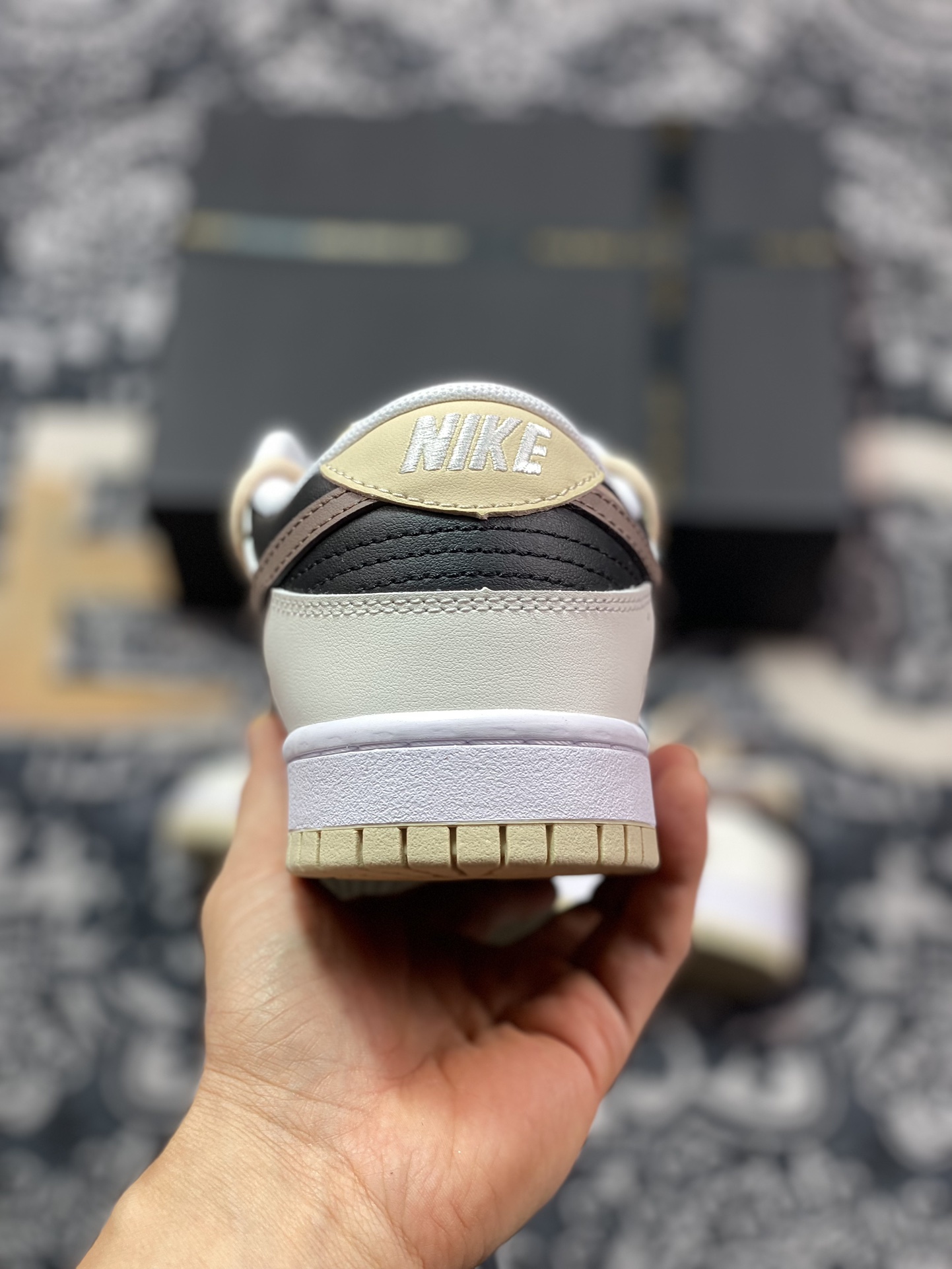 300 原装级别 Nk Dunk Low 栗子字母 高街黑棕解构 SB绑带低帮休闲板鞋 DV0831-003