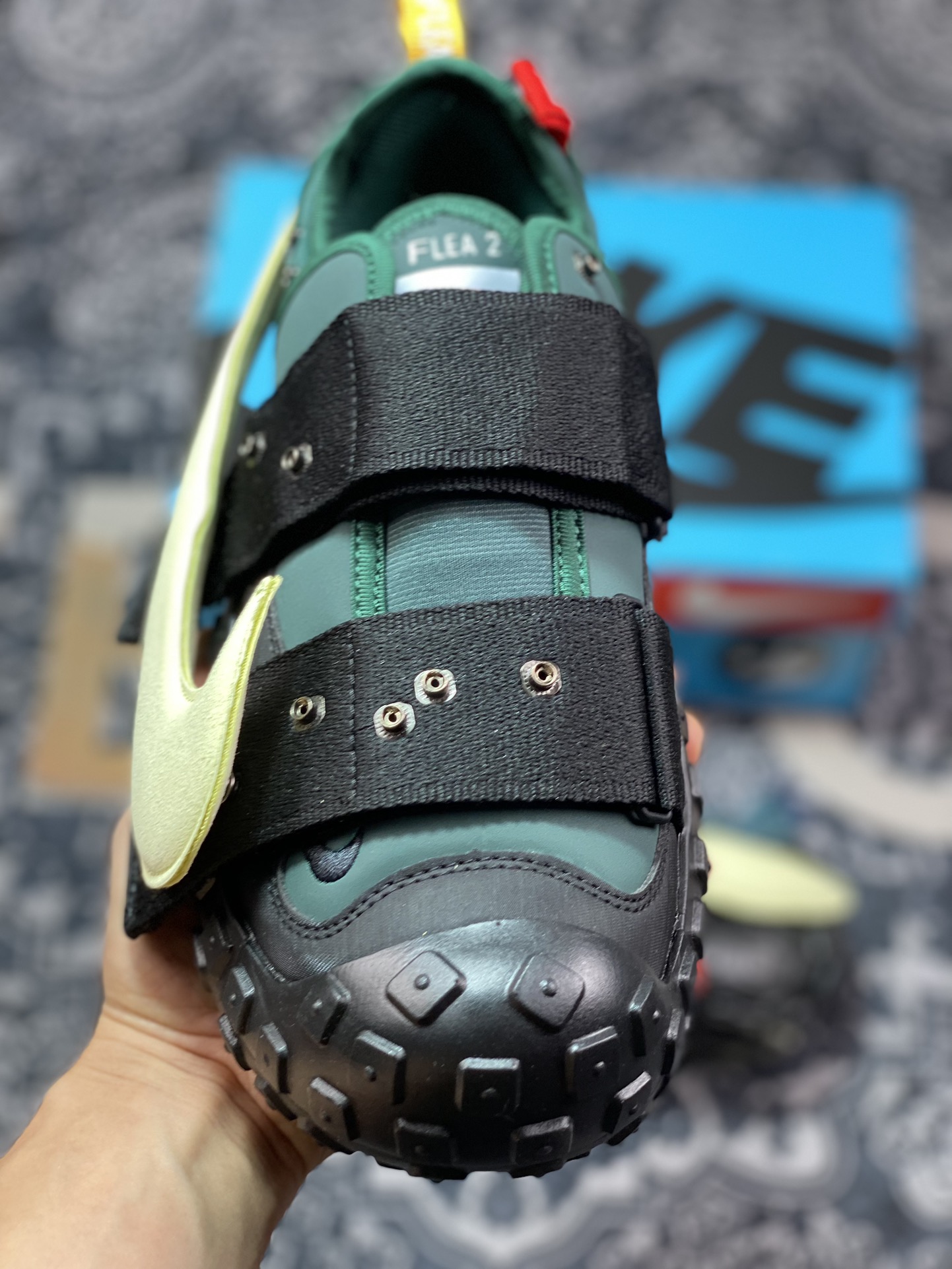Cactus Plant Flea Market/CPFM x Nike Air Flea 2 Low”Faded Spruce”跳蚤2代增高厚底休闲运动慢跑鞋“联名黑云杉绿巨钩轮胎底” DV7164-300