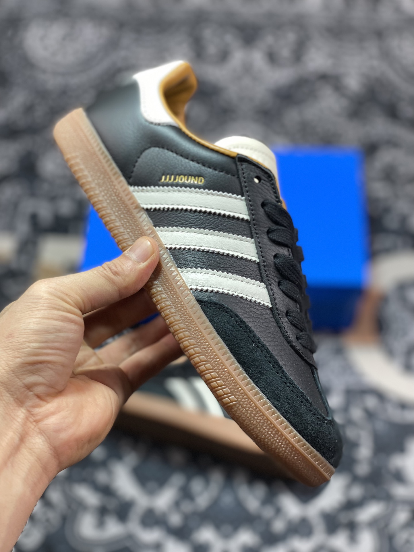 240 JJJJound x Adidas Originals Samba OG 灰白色 低帮休闲板鞋 ID8707