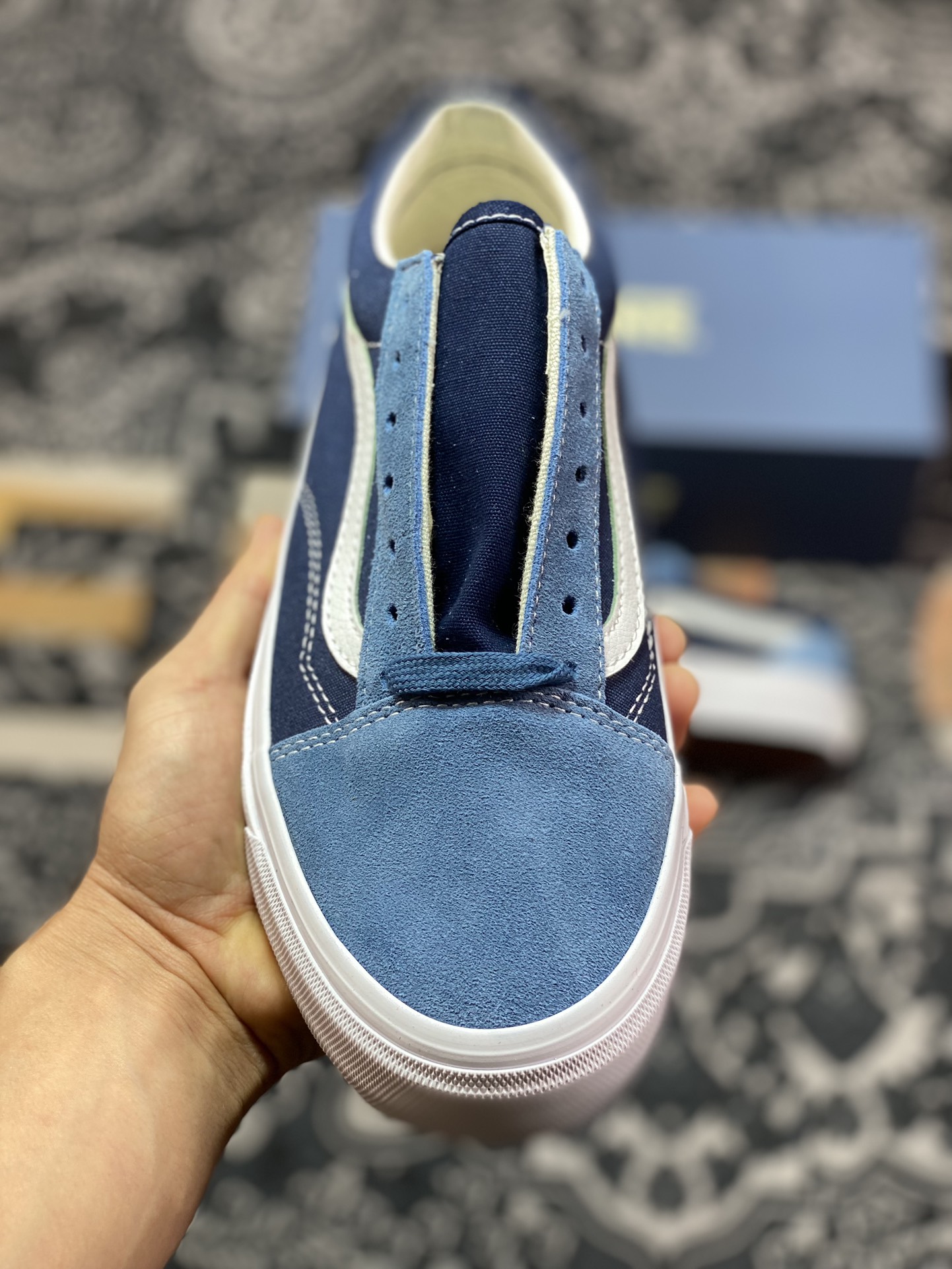 A3150 真标 VANS OTW Premium 高阶支线 蓝色拼接 麂皮休闲复古滑板鞋