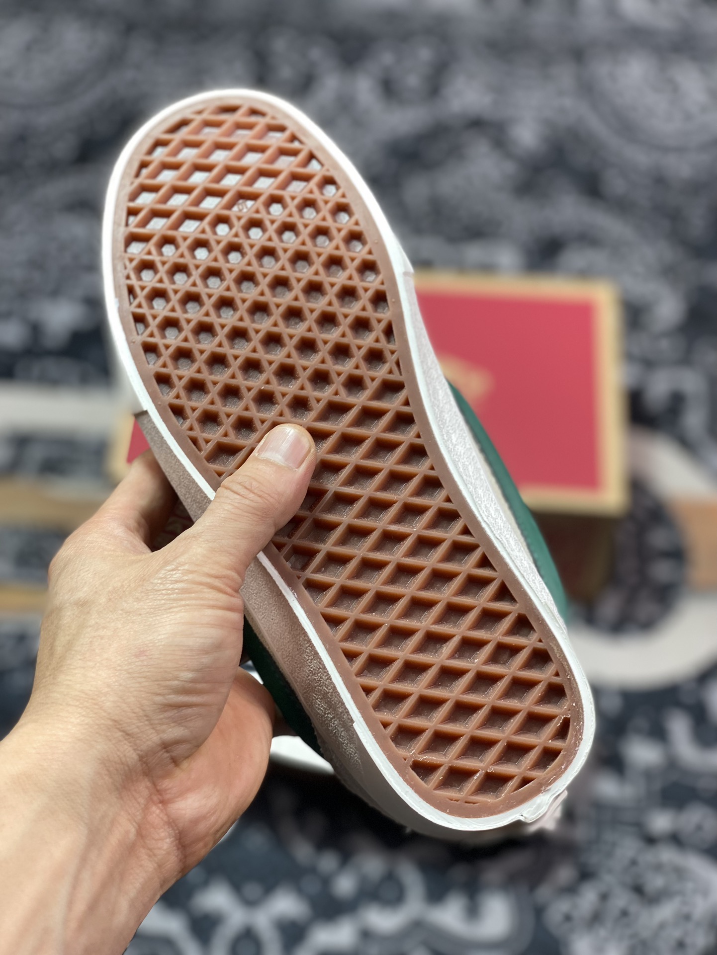 140 真标 Vans Classics Knu Skool 范斯官方新款 灰绿面包鞋