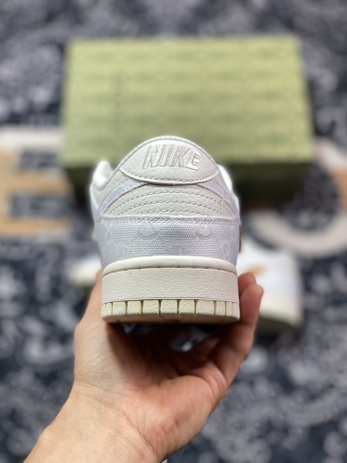 280 原装级别 NK Dunk Low Retro ”DIY高端定制” 古驰米白牛仔布 BB9676-312