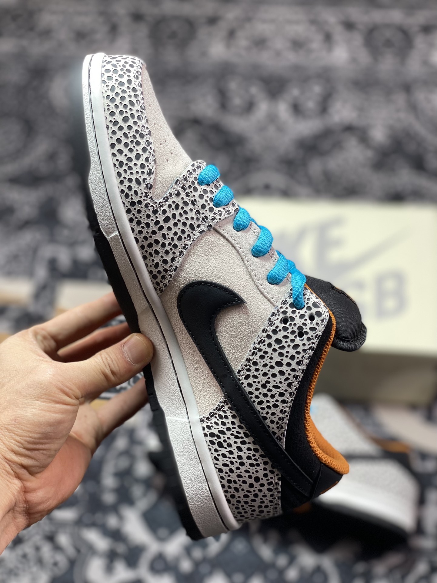 350 NK SB Dunk Low Safari ”Olympics” 石斑纹棕黑 FZ1233-002