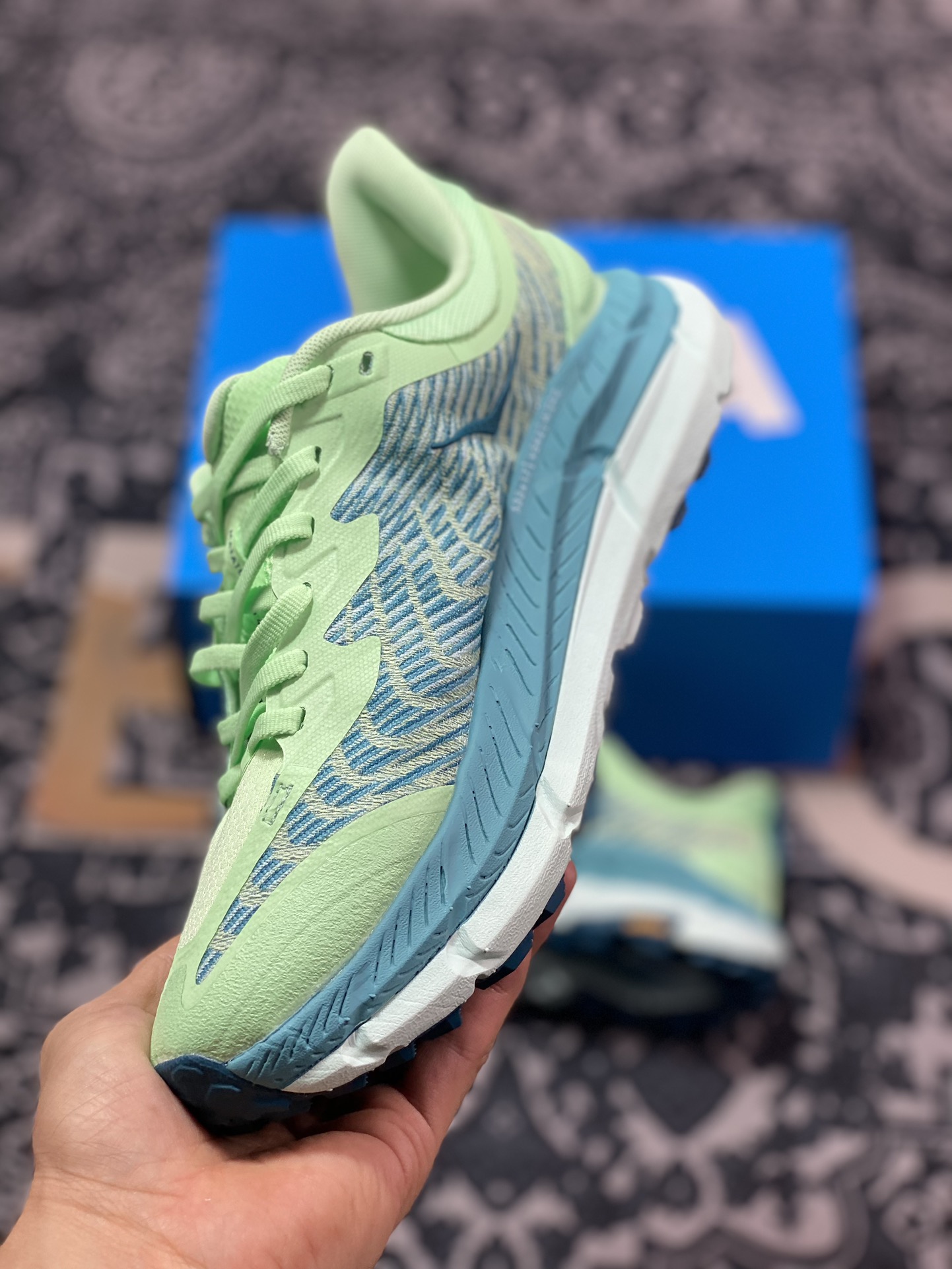 200 HOKA ONE ONE Mafate Speed 4 飞速玛法特4代系列低帮慢跑鞋“网织薄荷绿水绿”1131056/LGOM