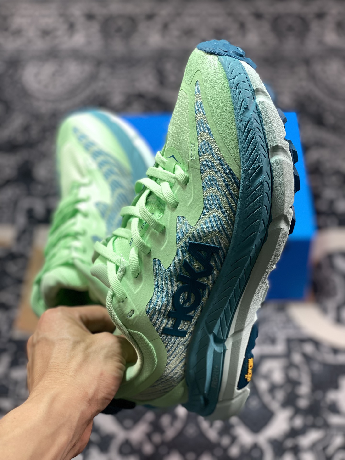 200 HOKA ONE ONE Mafate Speed 4 飞速玛法特4代系列低帮慢跑鞋“网织薄荷绿水绿”1131056/LGOM