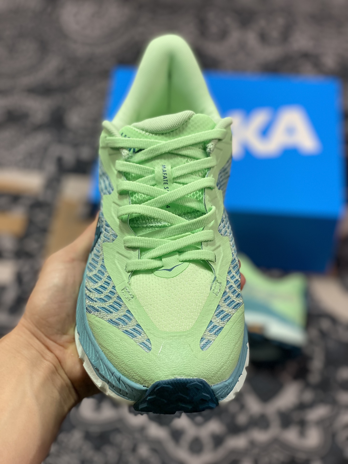 200 HOKA ONE ONE Mafate Speed 4 飞速玛法特4代系列低帮慢跑鞋“网织薄荷绿水绿”1131056/LGOM