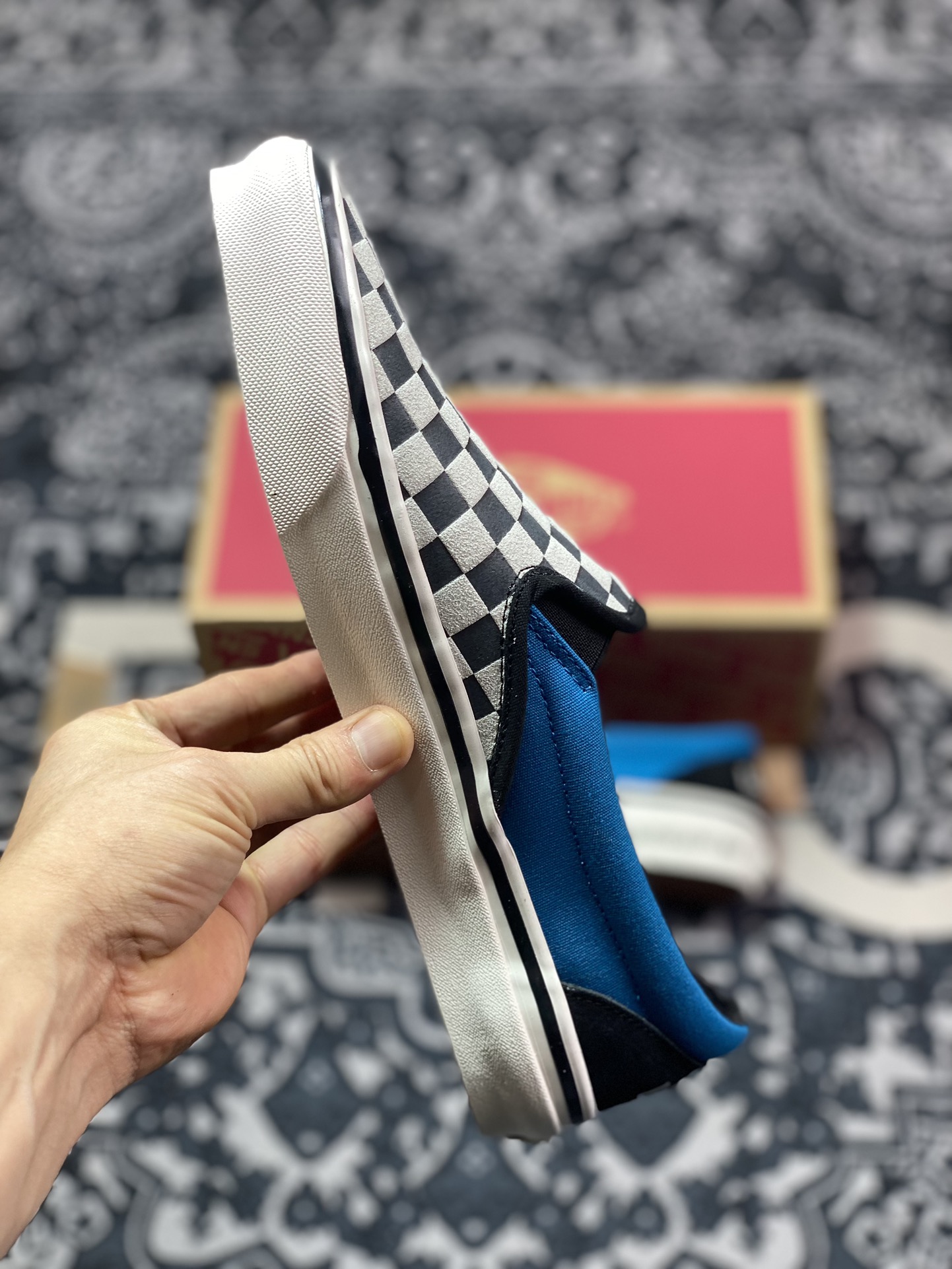 160 真标 Vans slip-on x Liberaiders 千纸鹤联名黑白棋盘格子