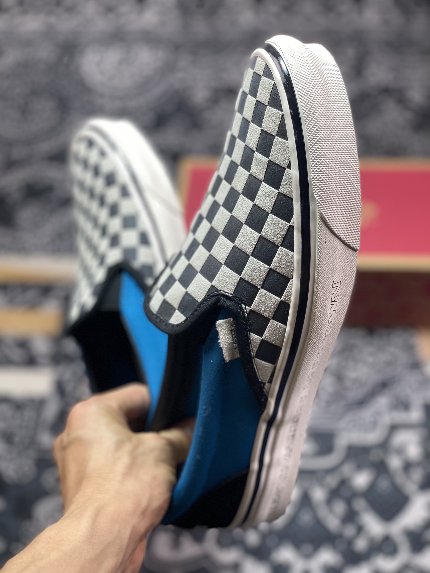 160 真标 Vans slip-on x Liberaiders 千纸鹤联名黑白棋盘格子