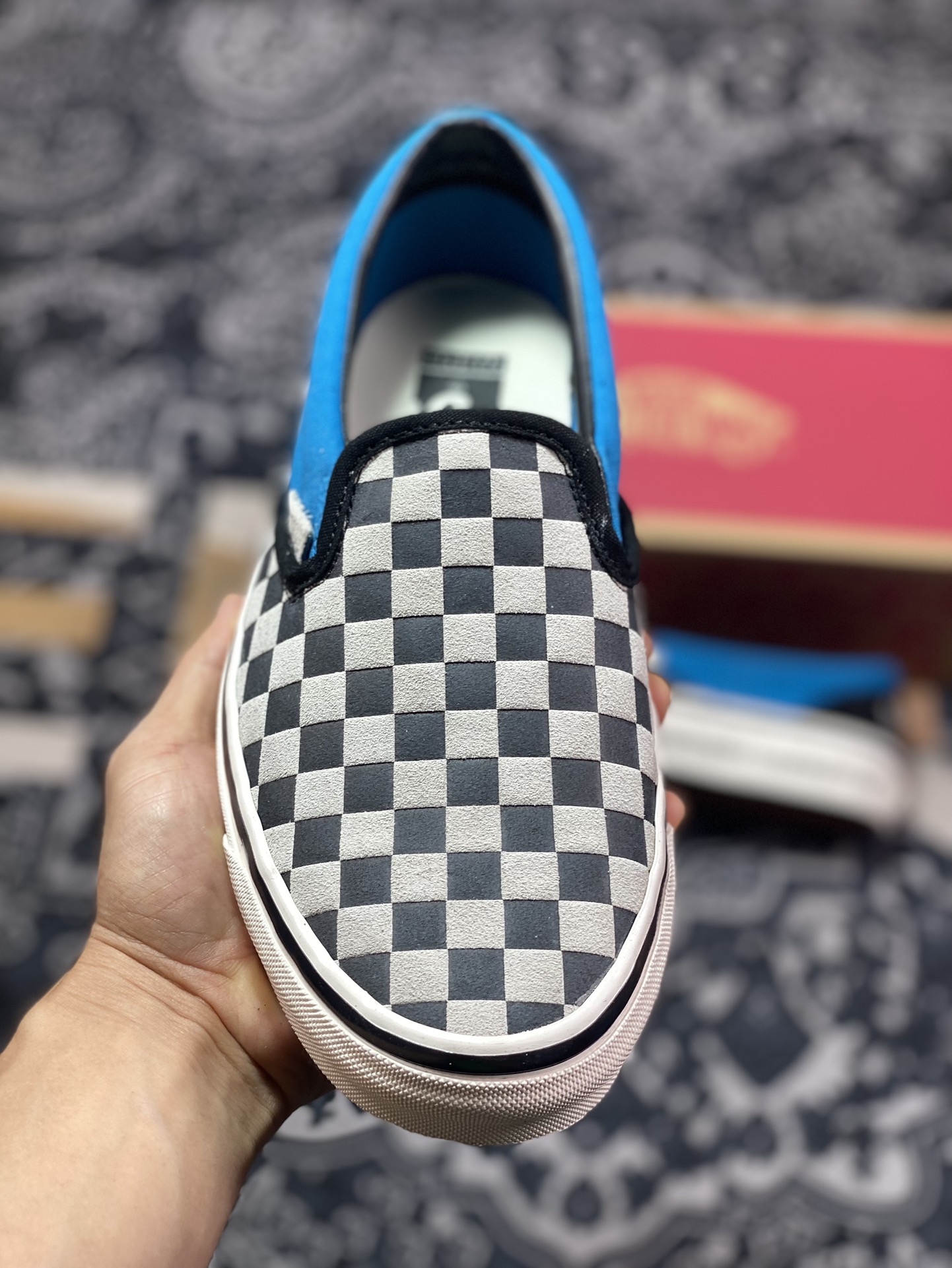 160 真标 Vans slip-on x Liberaiders 千纸鹤联名黑白棋盘格子