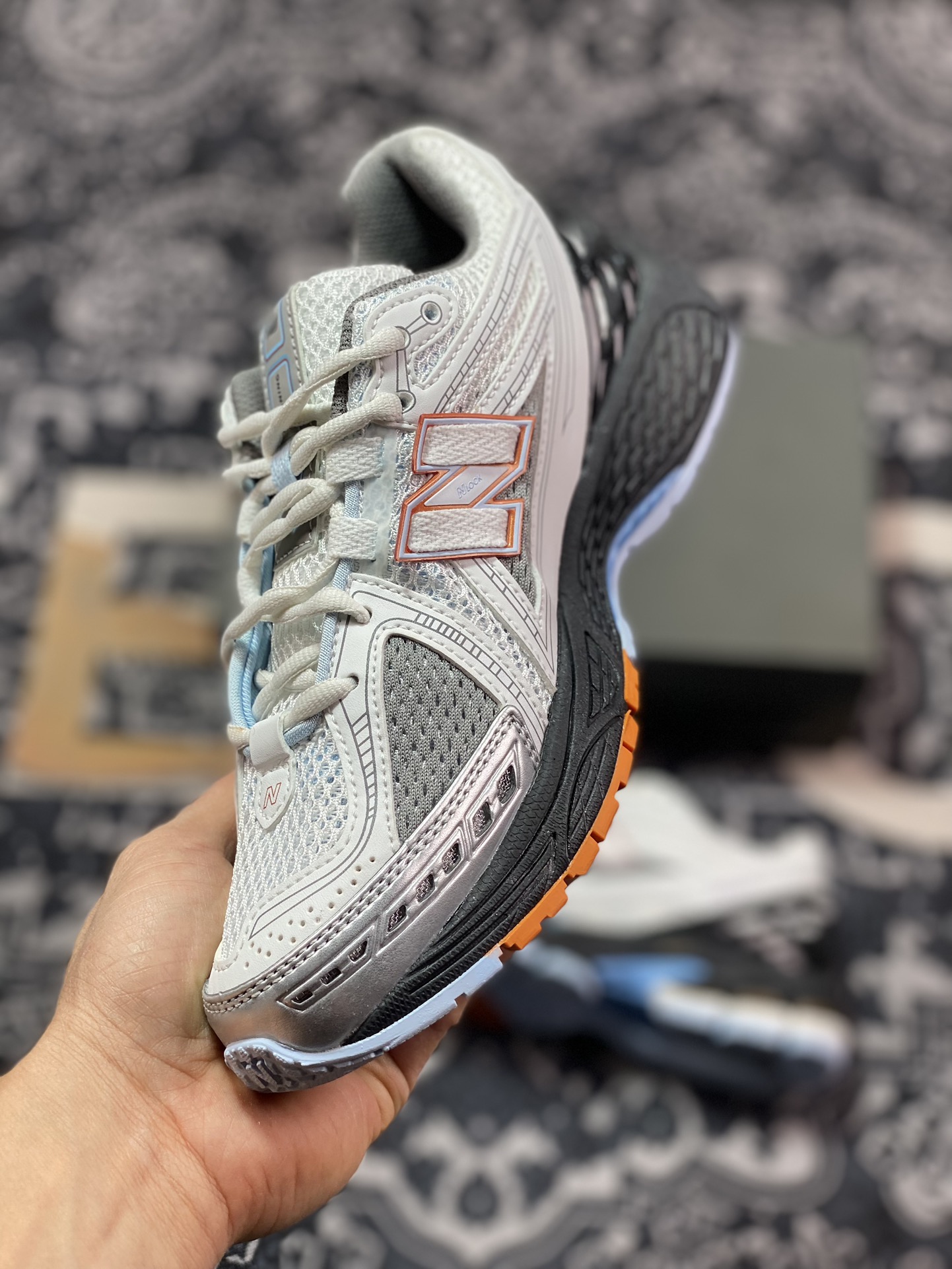 220 原厂级别 New Balance M1906RBO 白灰蓝色 慢跑鞋