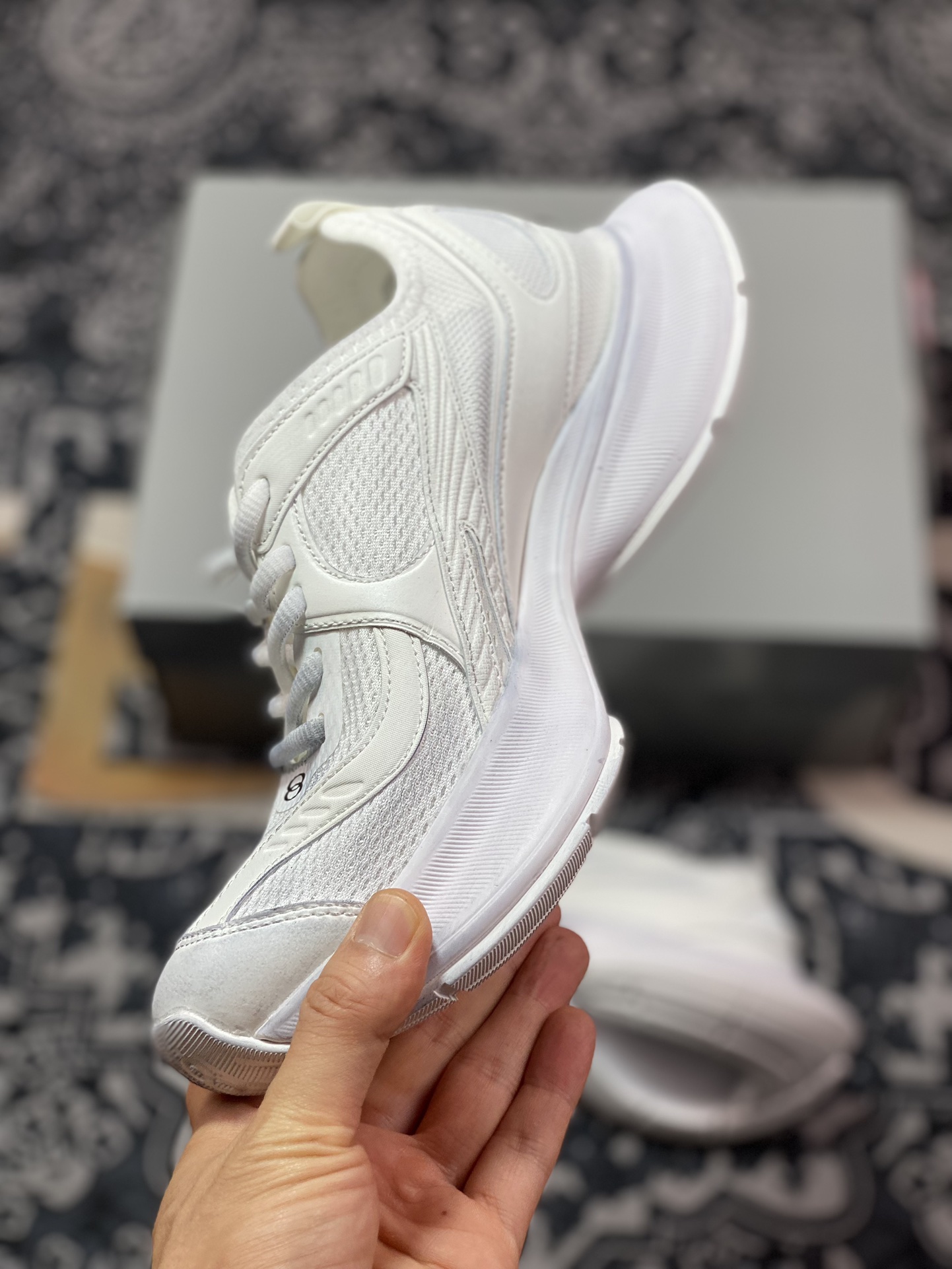 C440 巴黎世家BALENCIAGA Circuit Sneakers 环道系列低帮慢跑鞋“网织武士白黑LOGO”793944 WFLGY 0120