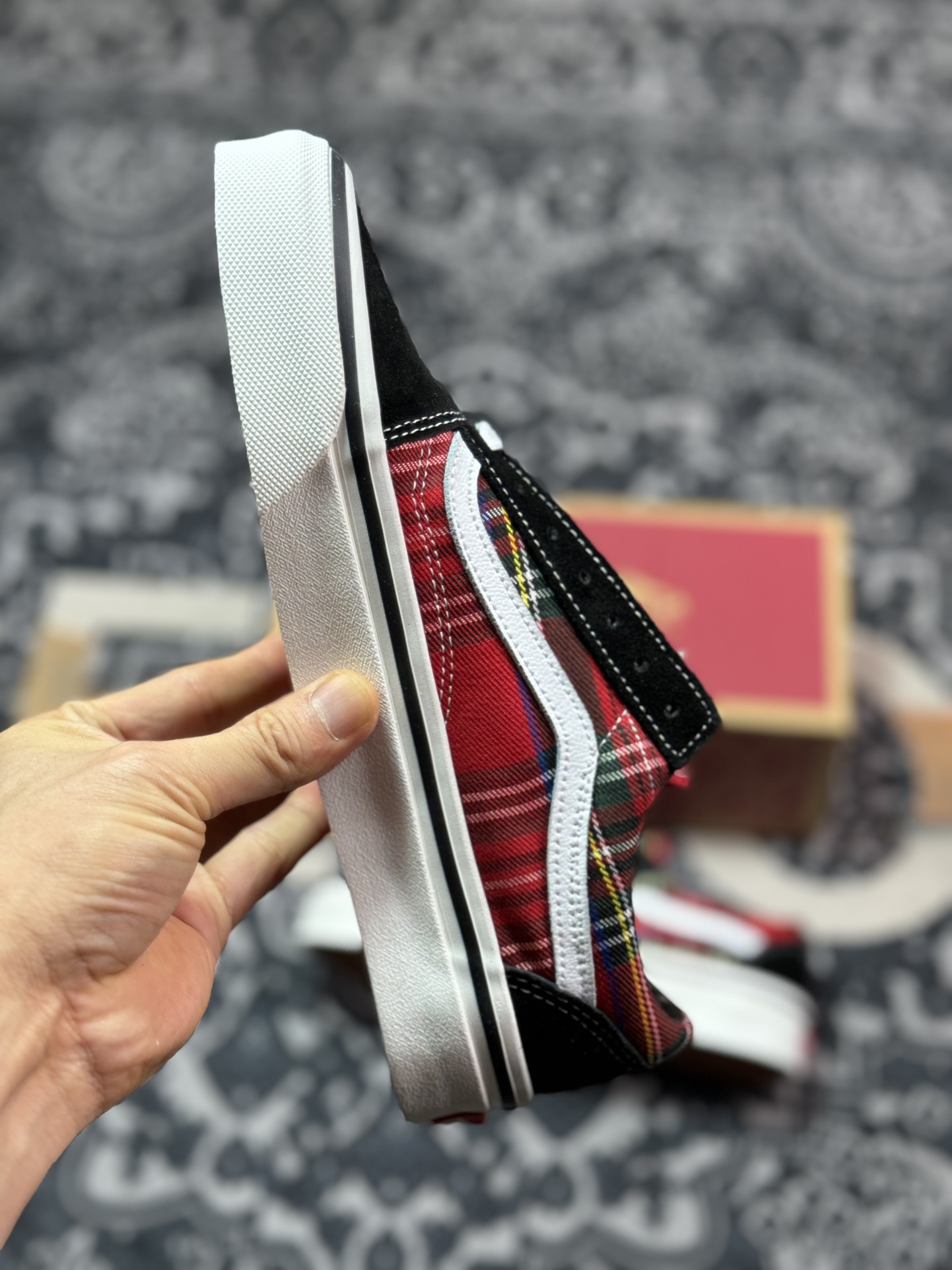 140 真标 Vans Old Skool 36 DX 苏格兰格纹 范斯安纳海姆系列休闲低帮帆布鞋