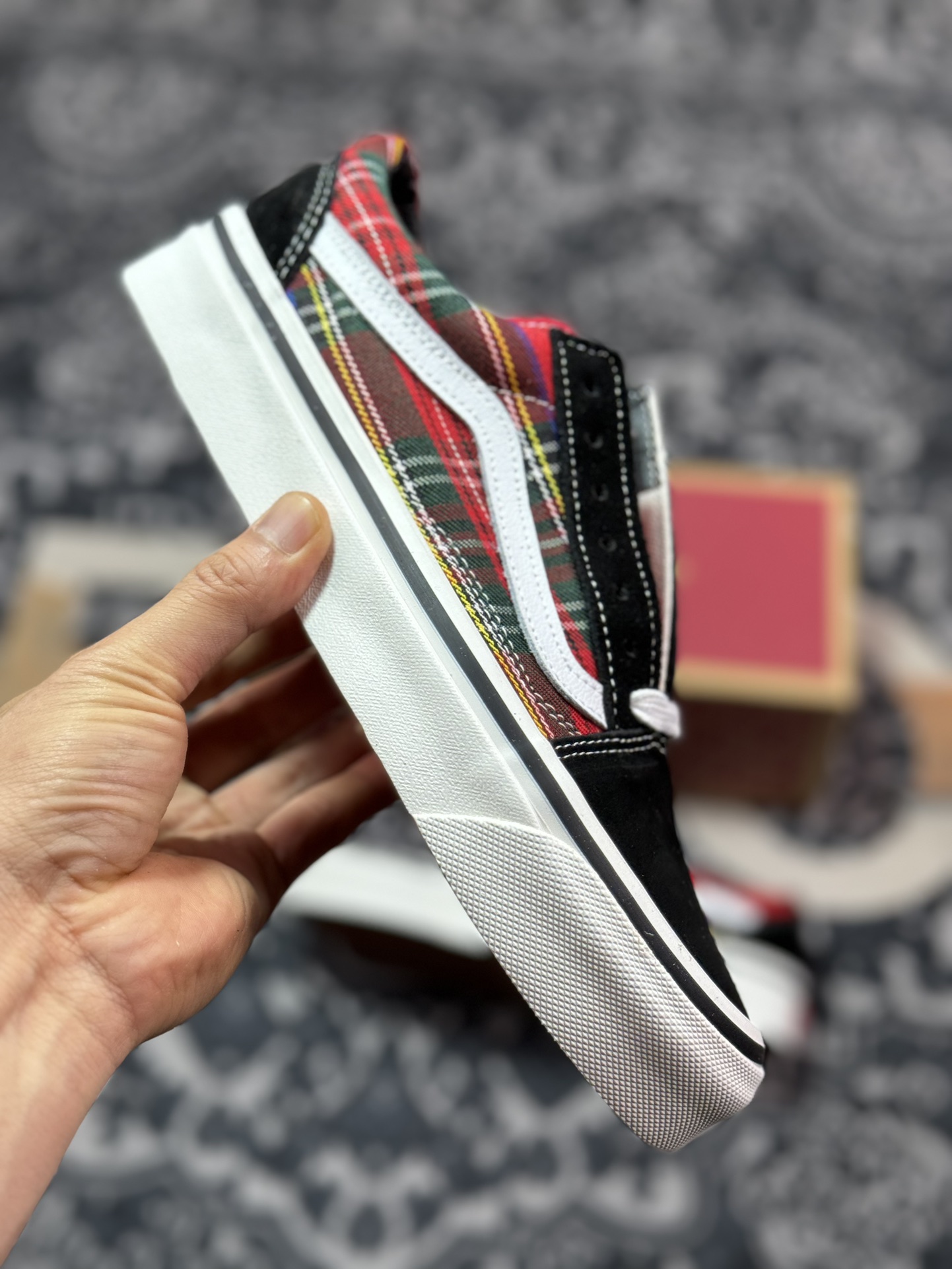 140 真标 Vans Old Skool 36 DX 苏格兰格纹 范斯安纳海姆系列休闲低帮帆布鞋