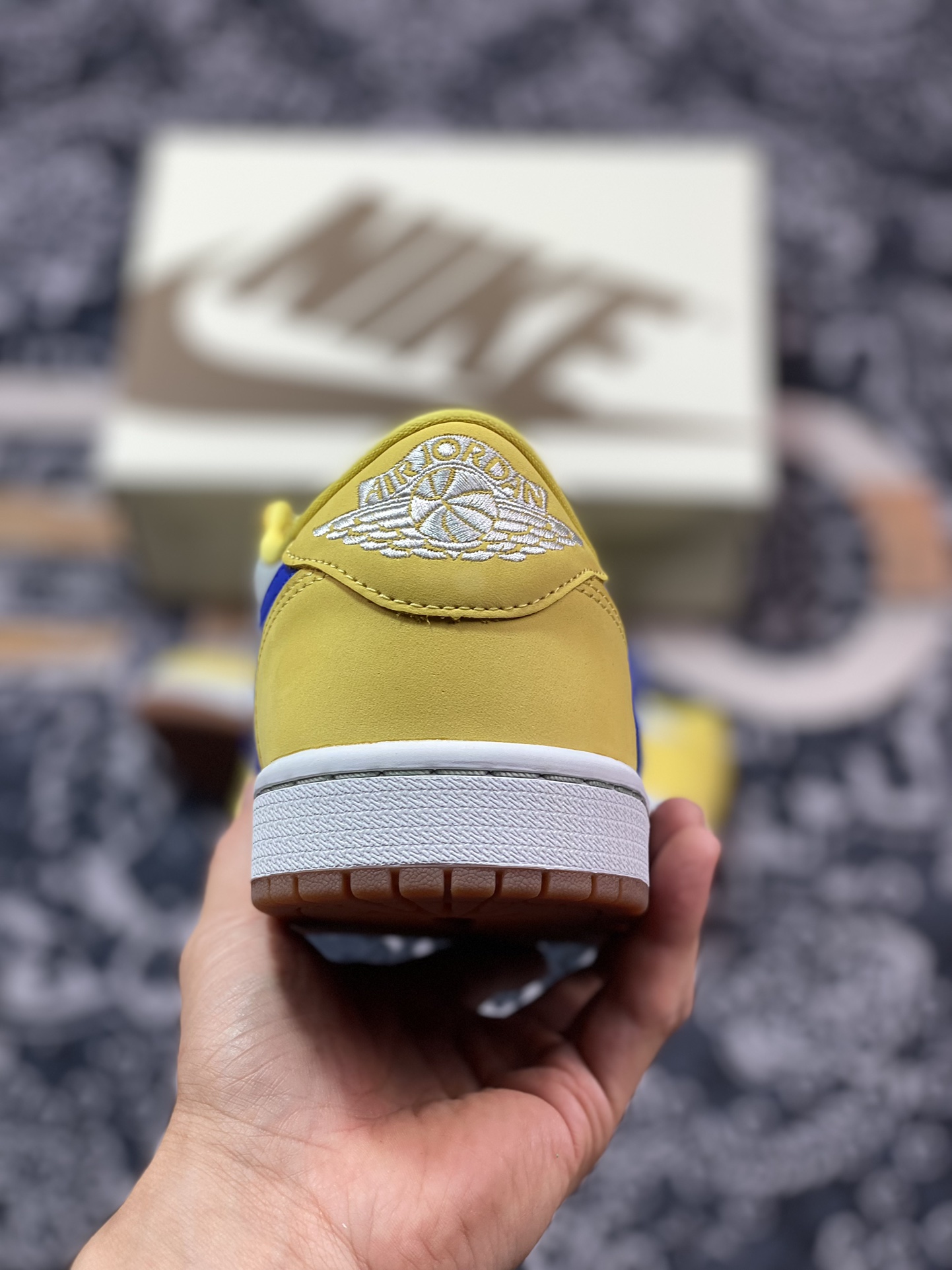 Air Jordan 1 Low ”Canary” White, Blue and Yellow DZ4137-700