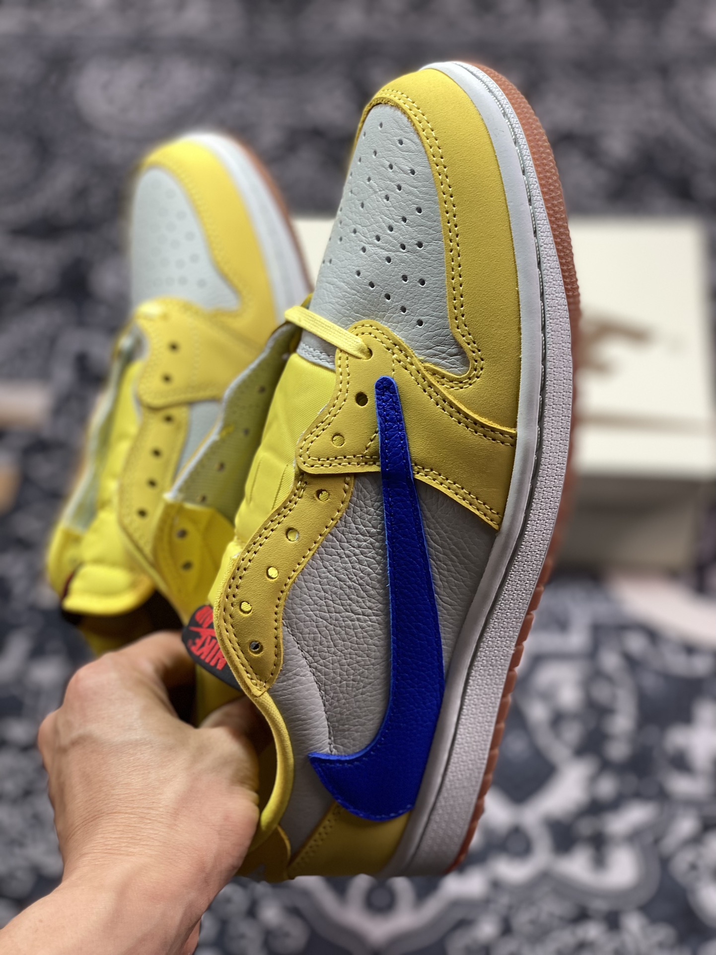 Air Jordan 1 Low ”Canary” White, Blue and Yellow DZ4137-700