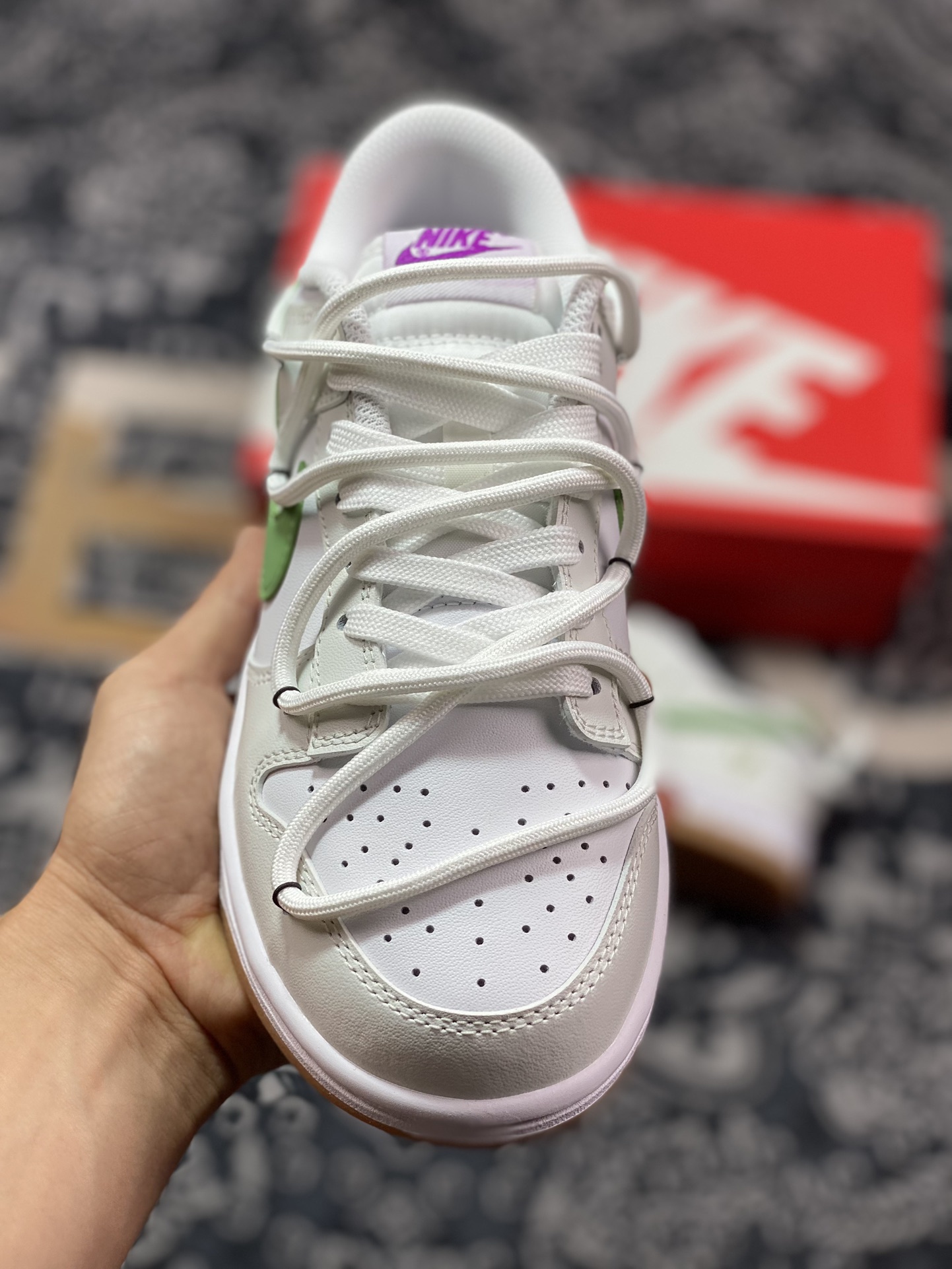 Nike SB Dunk Low ”Lime Soda” dunk shoes ”White Mint Green Lime Soda Tie” FD9922-151