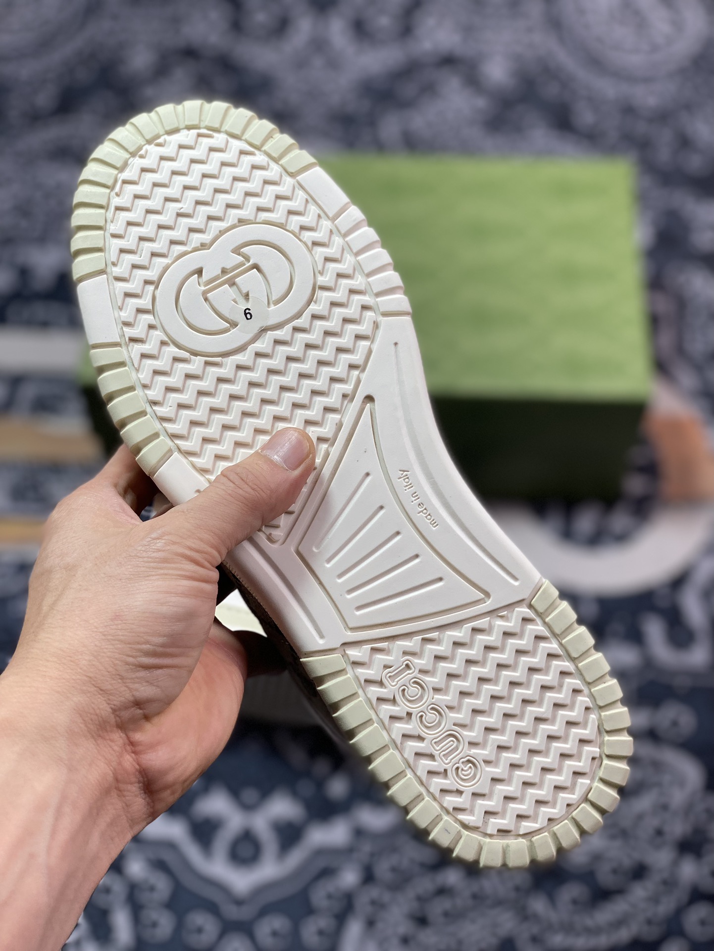 Gucci Re-Web Leather Sneakers low-top sneakers ”Leather Beige Brown