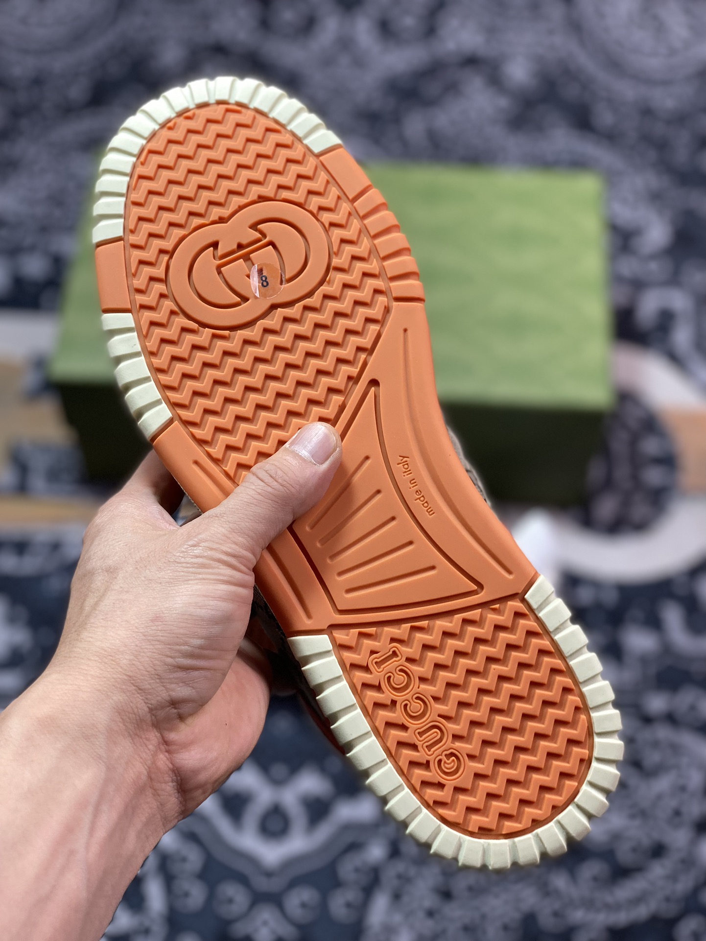 Gucci Re-Web Leather Sneakers low-top retro sneakers