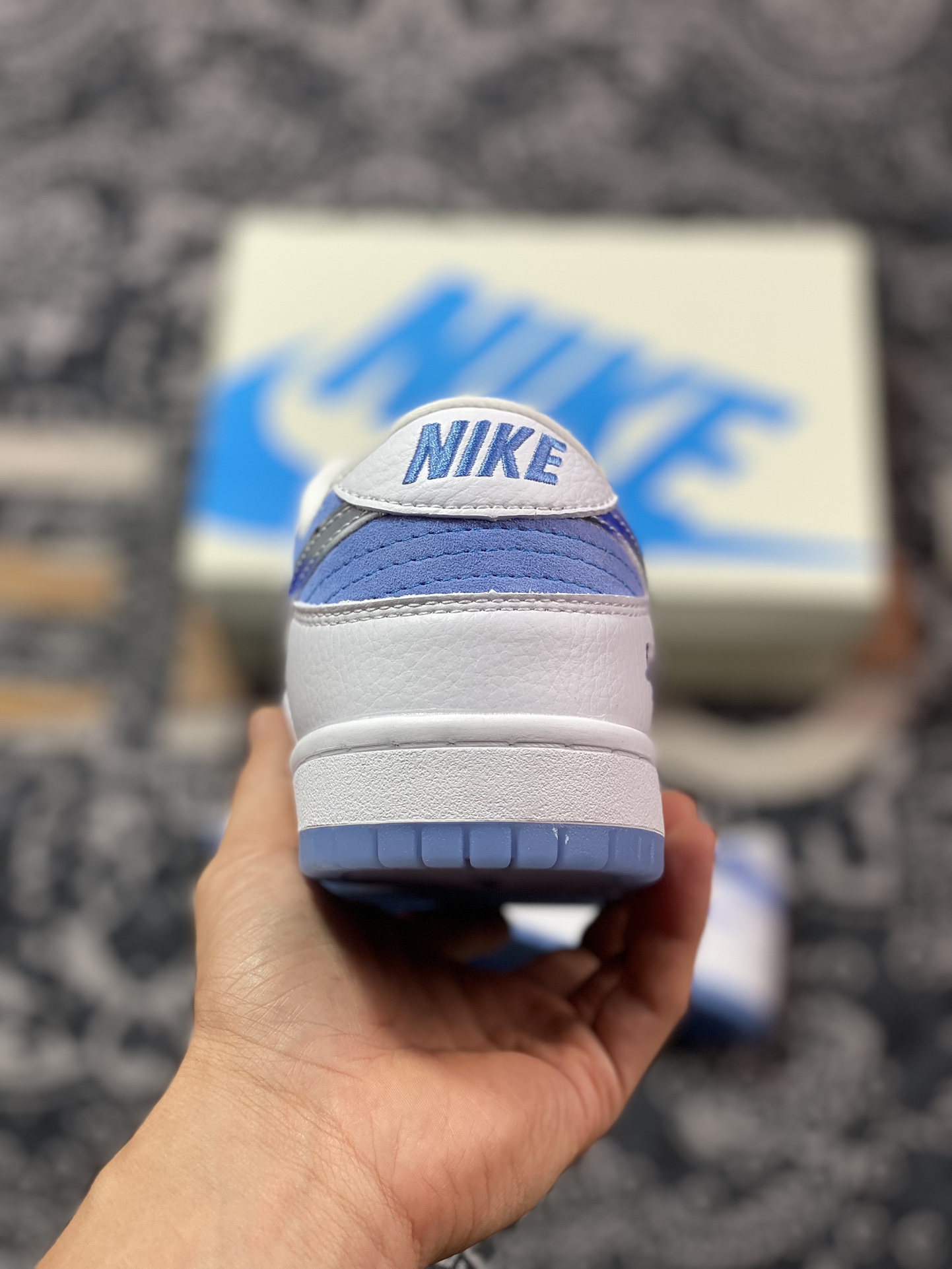 Original level Supreme x Nk SB Dunk Low joint-Royal Blue Anniversary high-end customized low-top casual sneakers JH8039-936