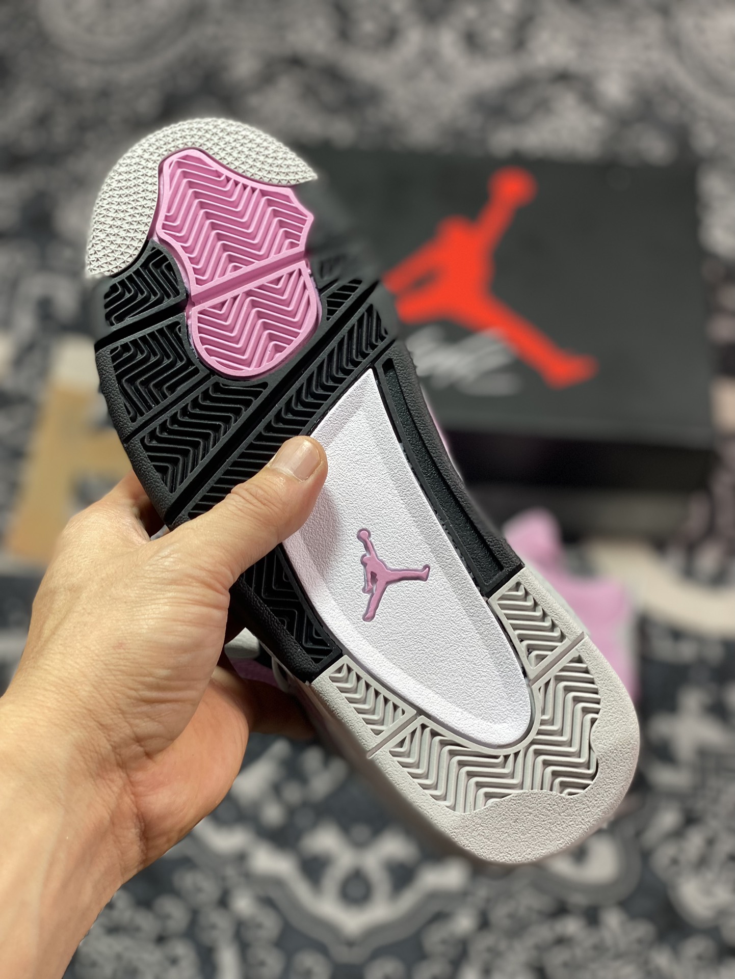 Original Grade F Version Air Jordan 4 ”Orchid” AJ4 Joe 4 Macho Pink AQ9129-501