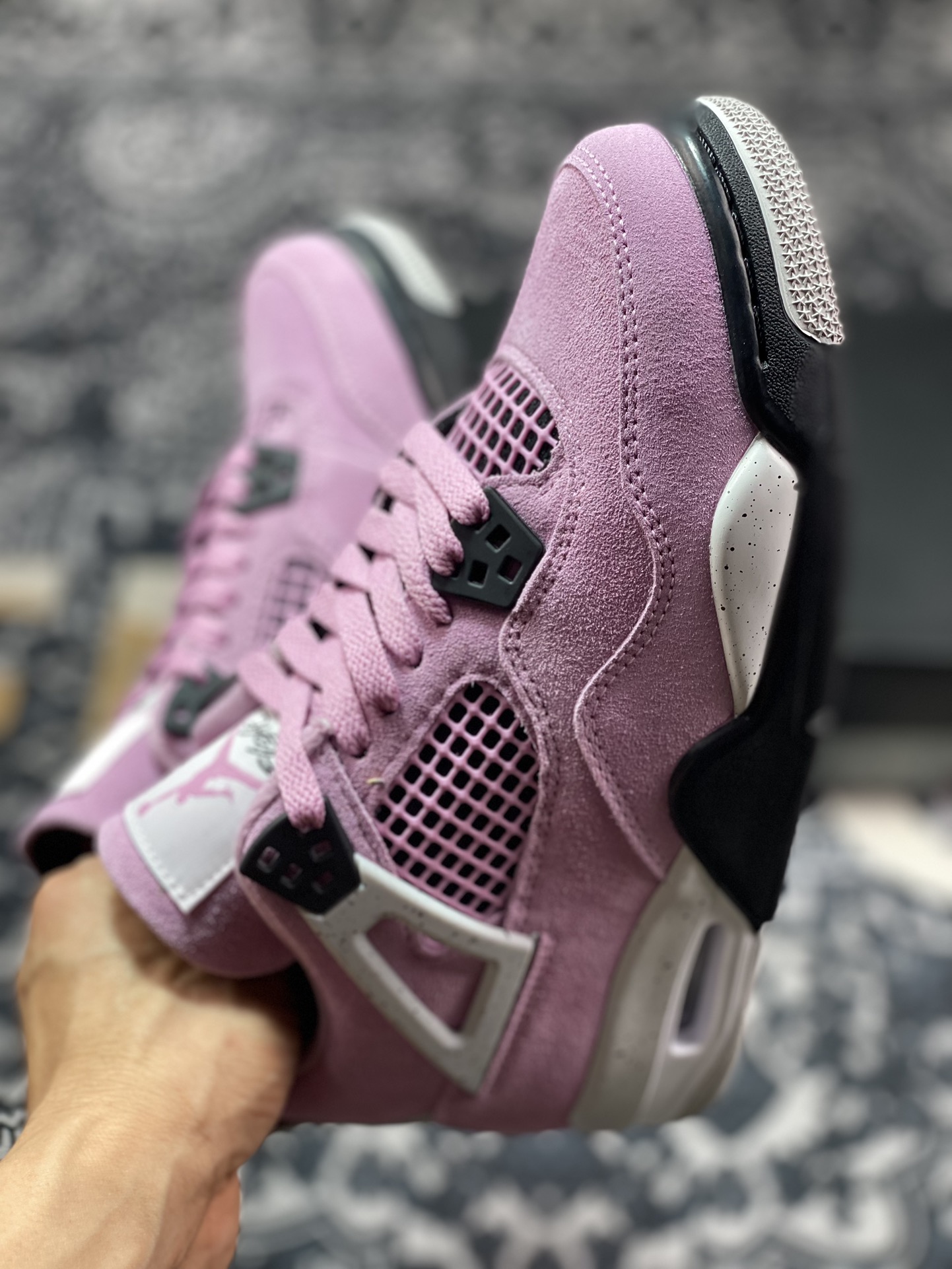 Original Grade F Version Air Jordan 4 ”Orchid” AJ4 Joe 4 Macho Pink AQ9129-501