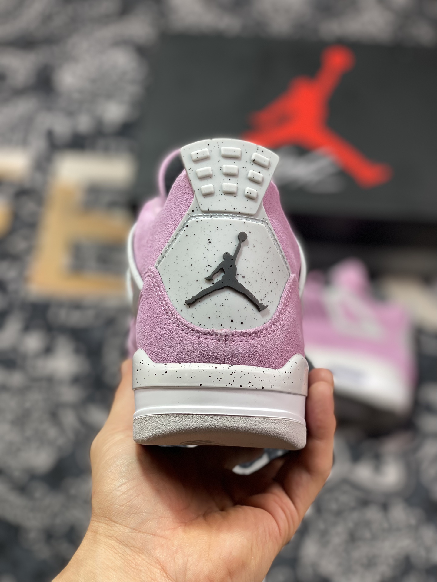 Original Grade F Version Air Jordan 4 ”Orchid” AJ4 Joe 4 Macho Pink AQ9129-501