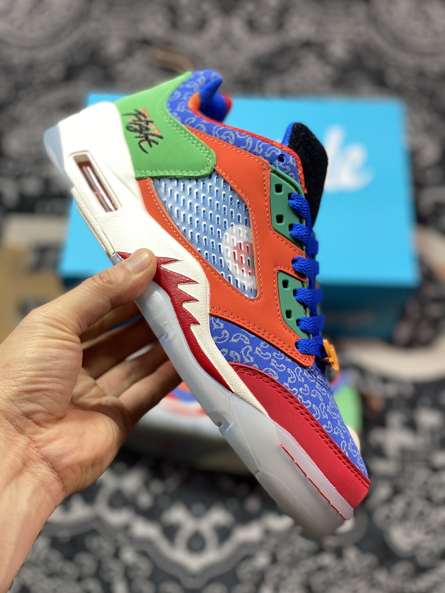Original Air Jordan 5 Low ”Doernbecher” AJ5 Joe 5 Low Top Charity Foundation Alliance DR6287-486