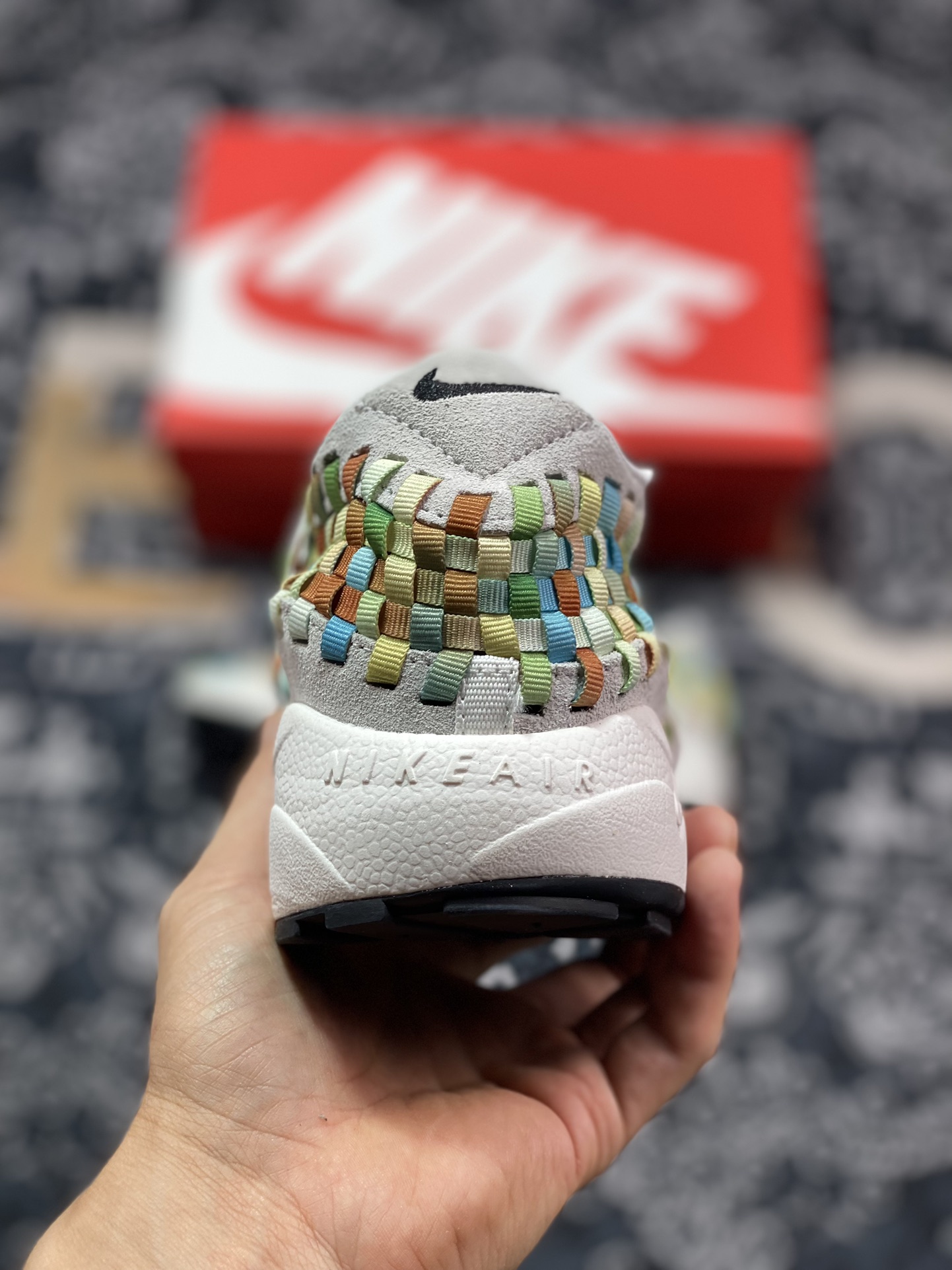 220 Nk Air Footscape Woven 不对称编织防滑耐磨低帮生活休闲鞋 FB1959-101