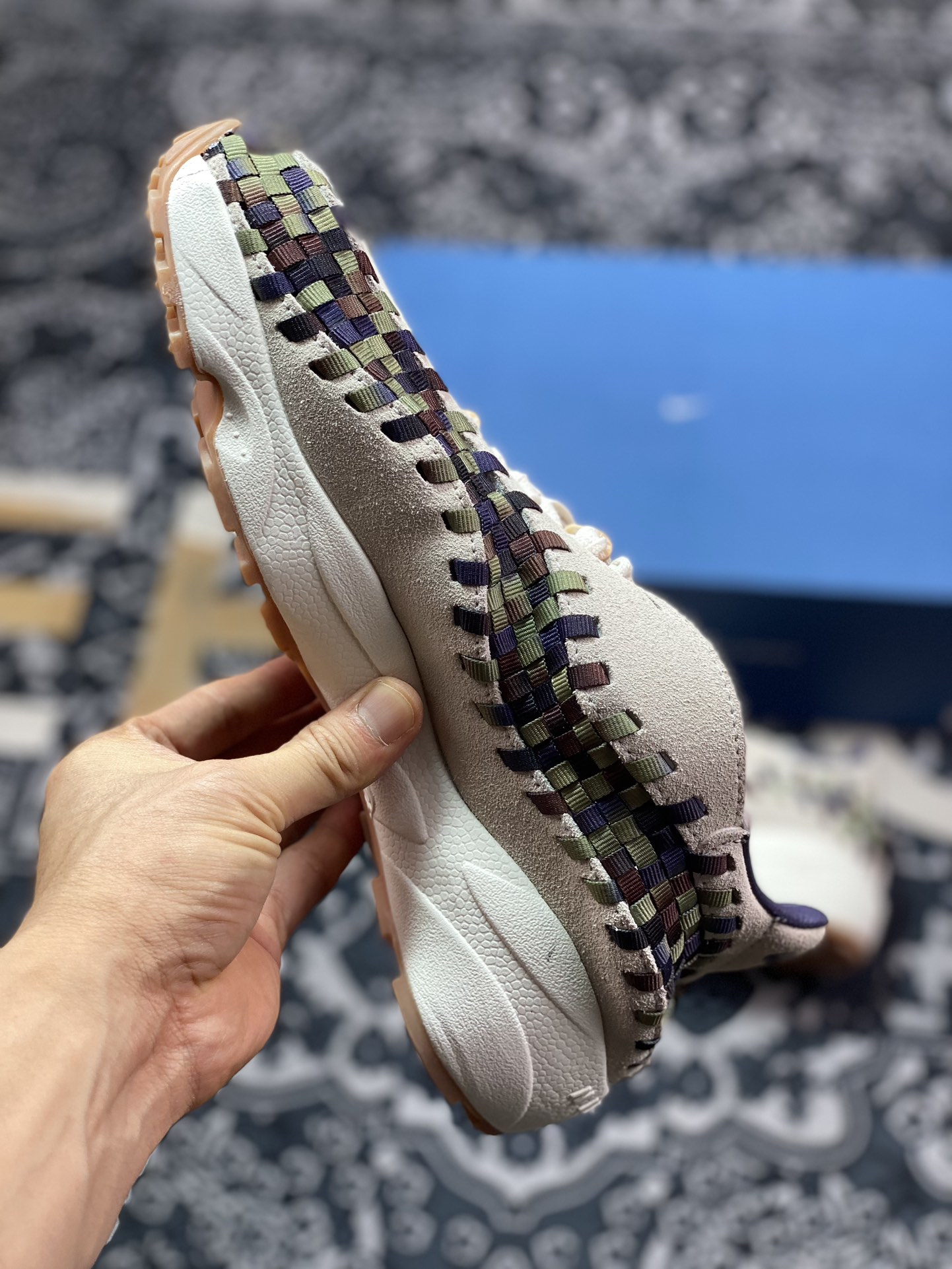 220  Nk Air Footscape Woven 不对称编织防滑耐磨低帮生活休闲鞋  FV3615-191