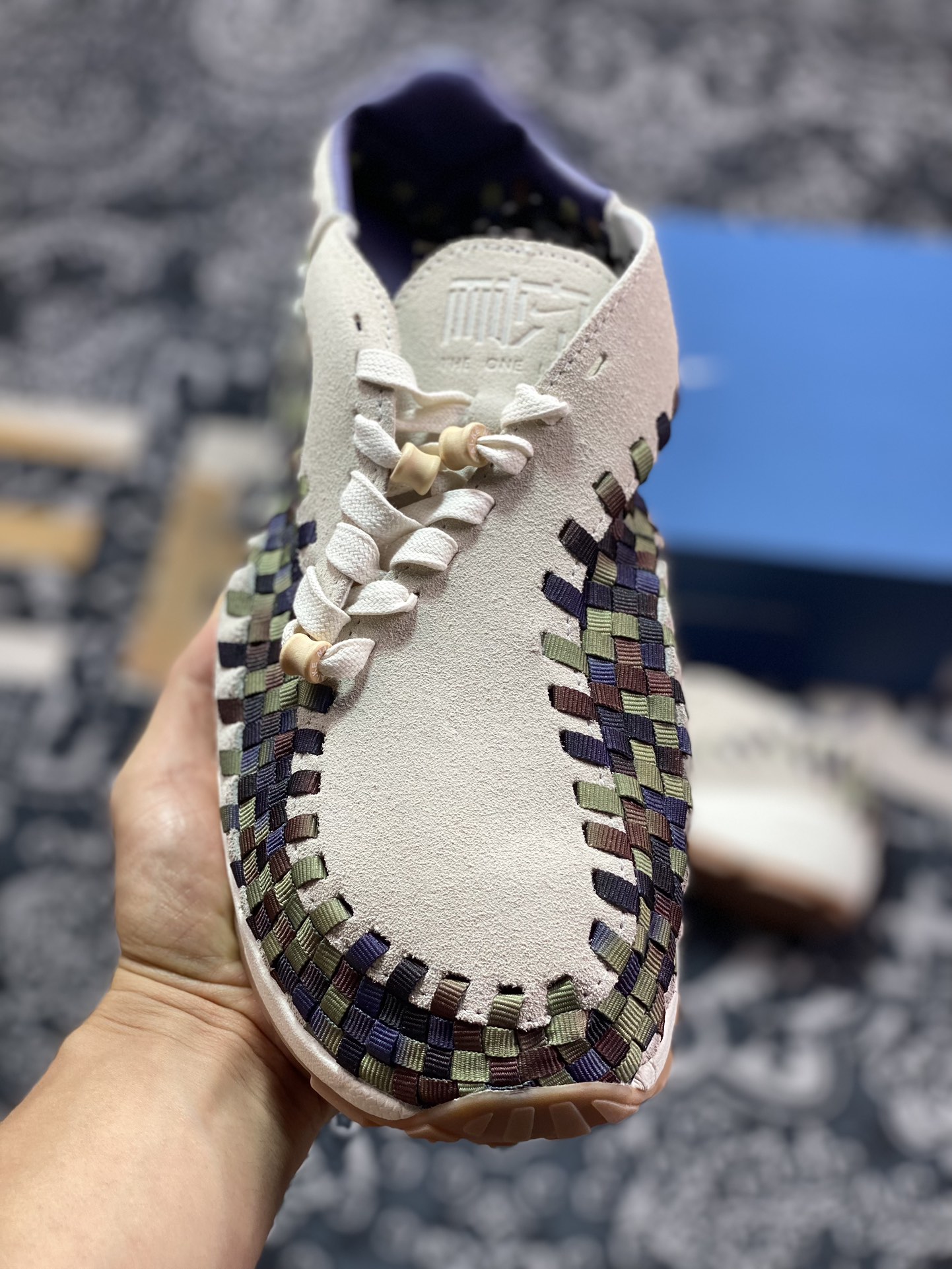 220  Nk Air Footscape Woven 不对称编织防滑耐磨低帮生活休闲鞋  FV3615-191