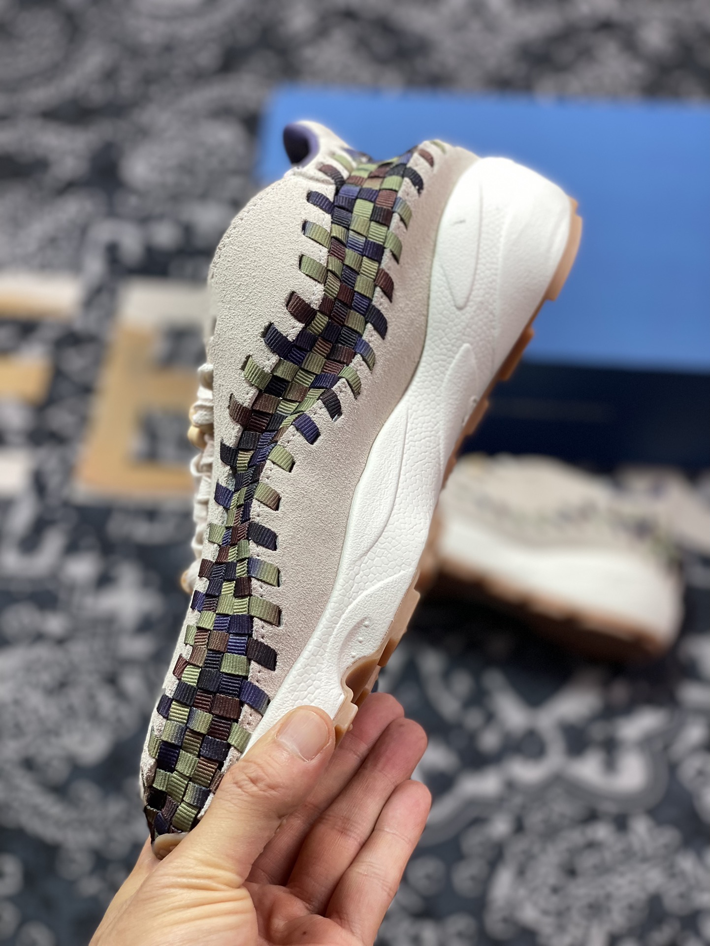 220  Nk Air Footscape Woven 不对称编织防滑耐磨低帮生活休闲鞋  FV3615-191