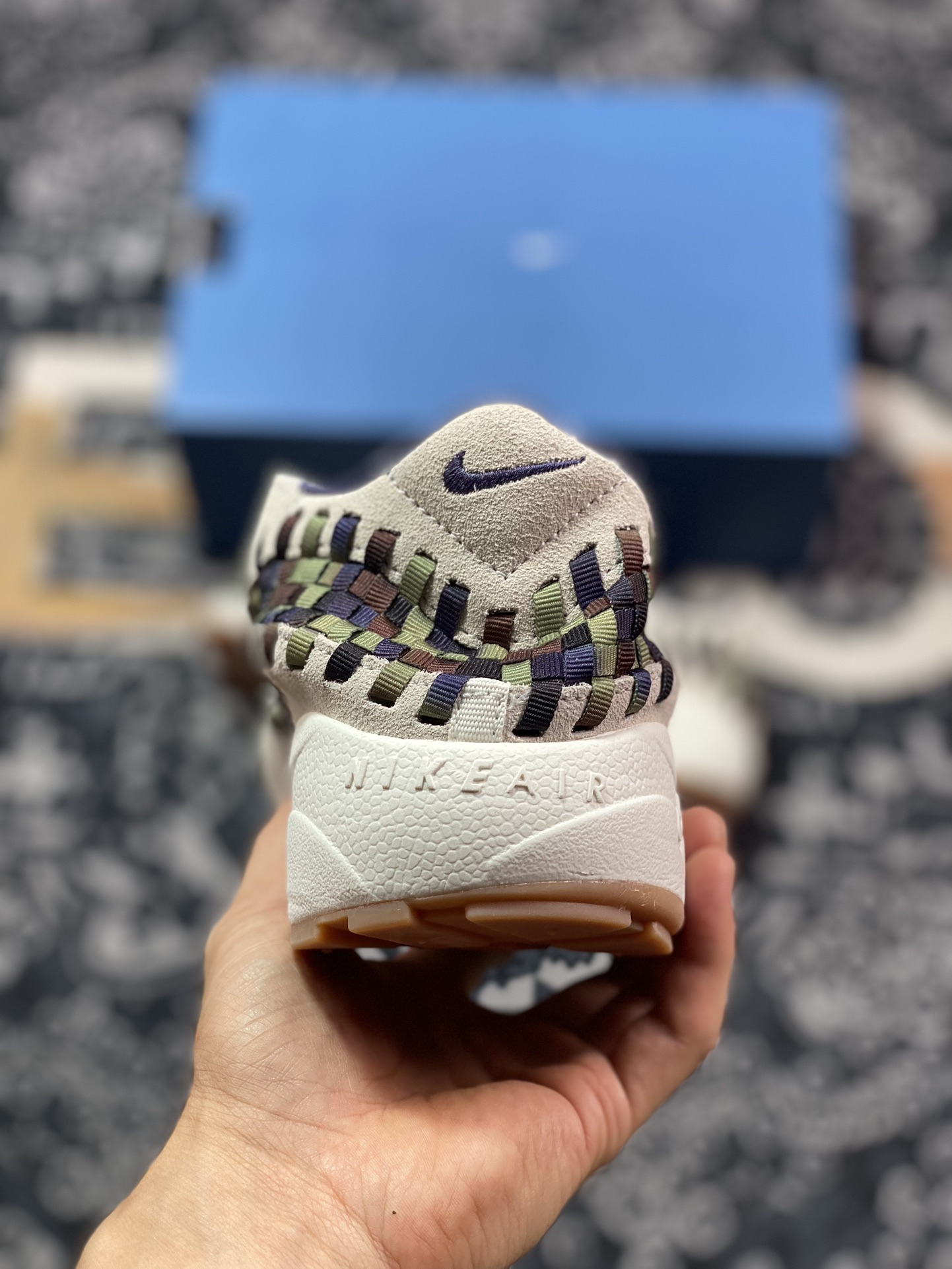 220  Nk Air Footscape Woven 不对称编织防滑耐磨低帮生活休闲鞋  FV3615-191